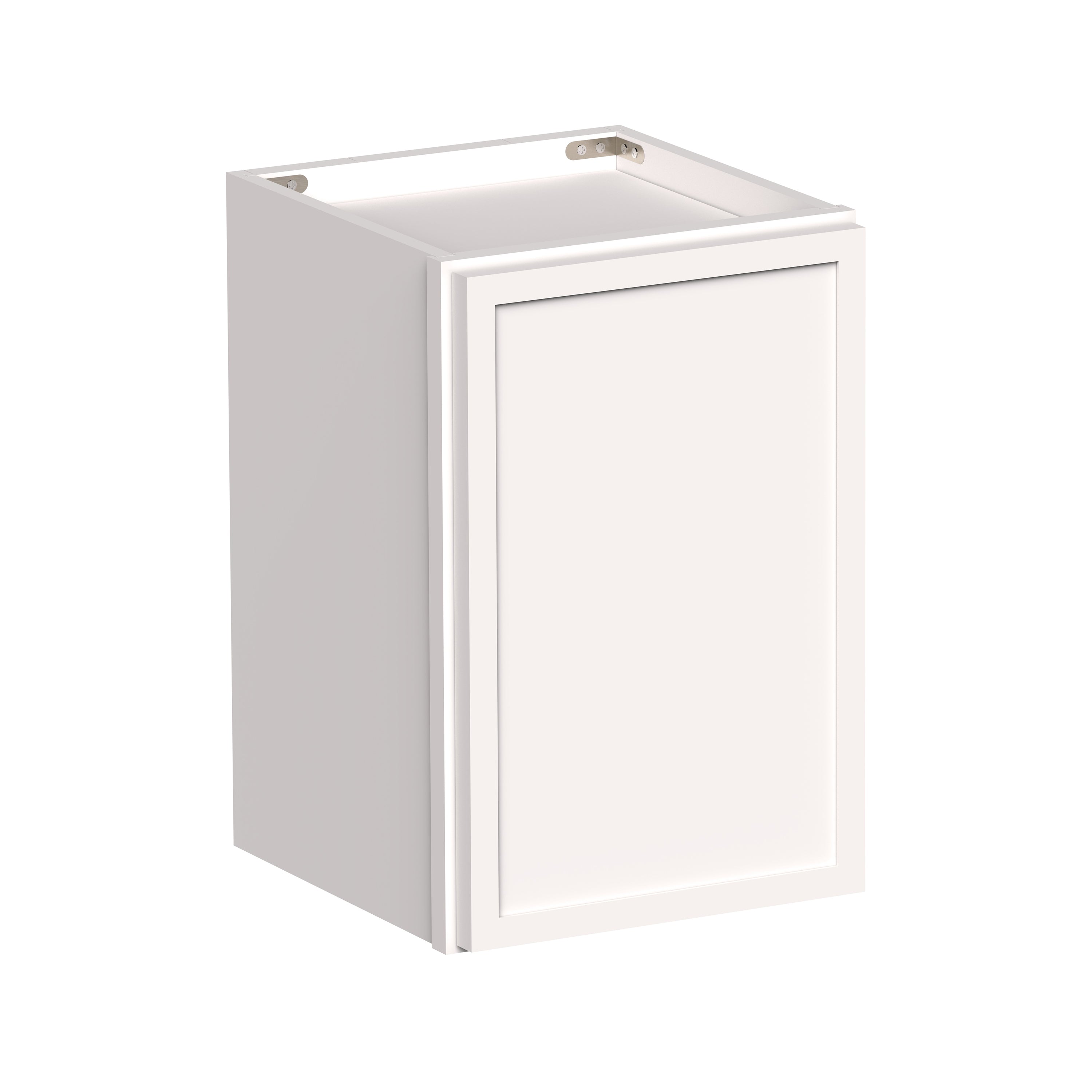 Slim Shaker Alabaster RTA 12"-21"W x 12"D x 18"H Short Wall Cabinet With 1 Door