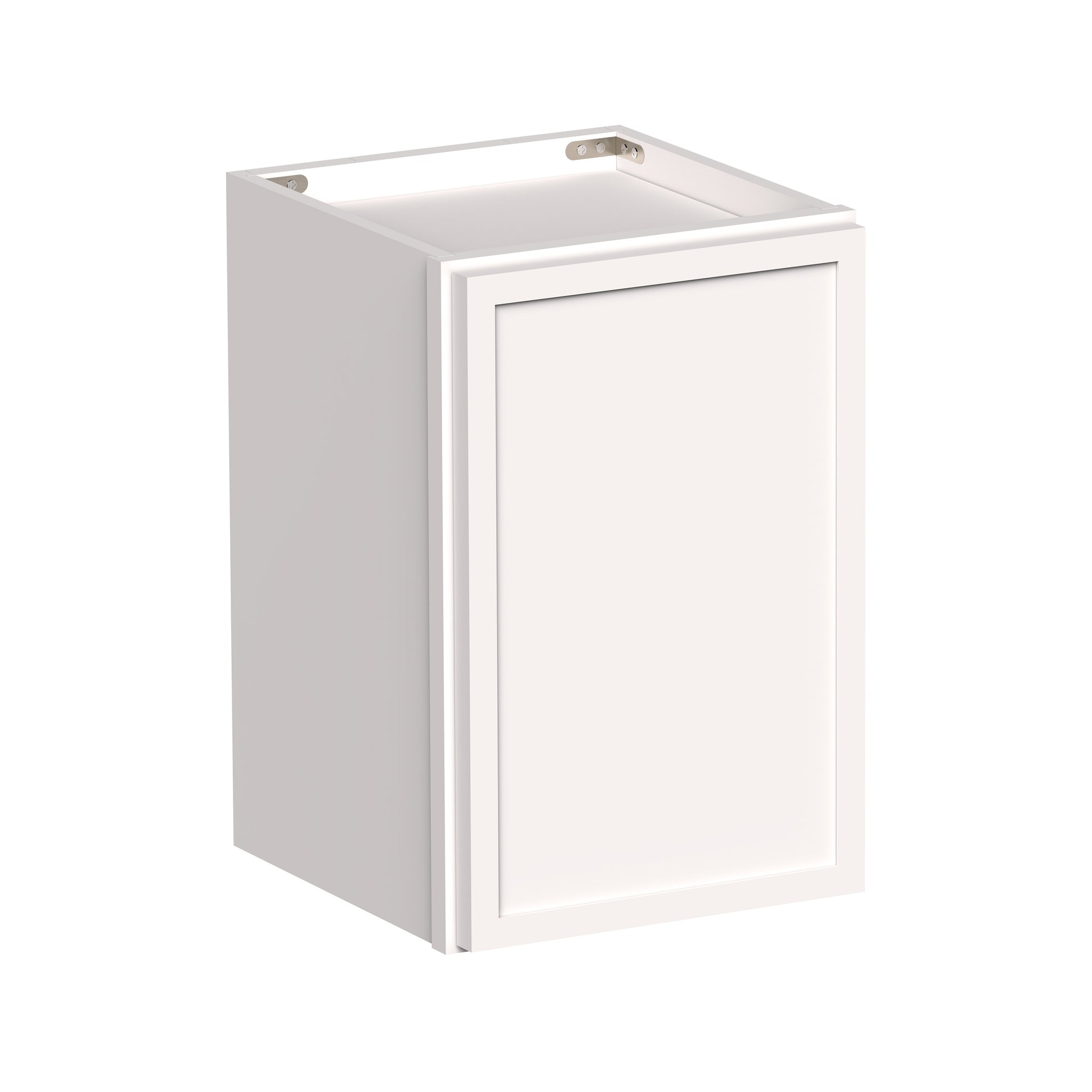 Slim Shaker Alabaster RTA 12"-21"W x 12"D x 18"H Short Wall Cabinet With 1 Door