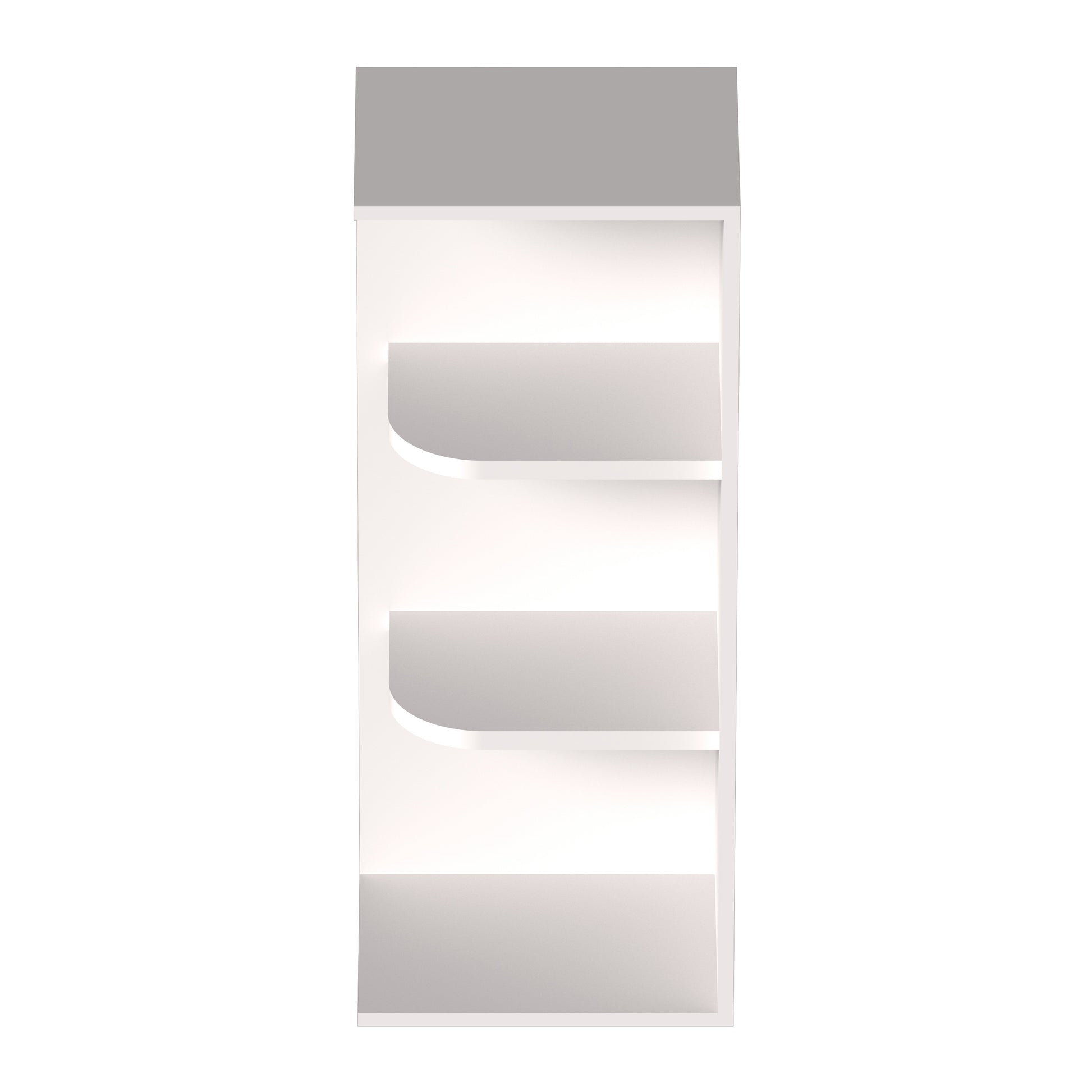 Slim Shaker Alabaster RTA 12"W x 9"D x 30-42"H Wall Shelves With 4-5 Shelves