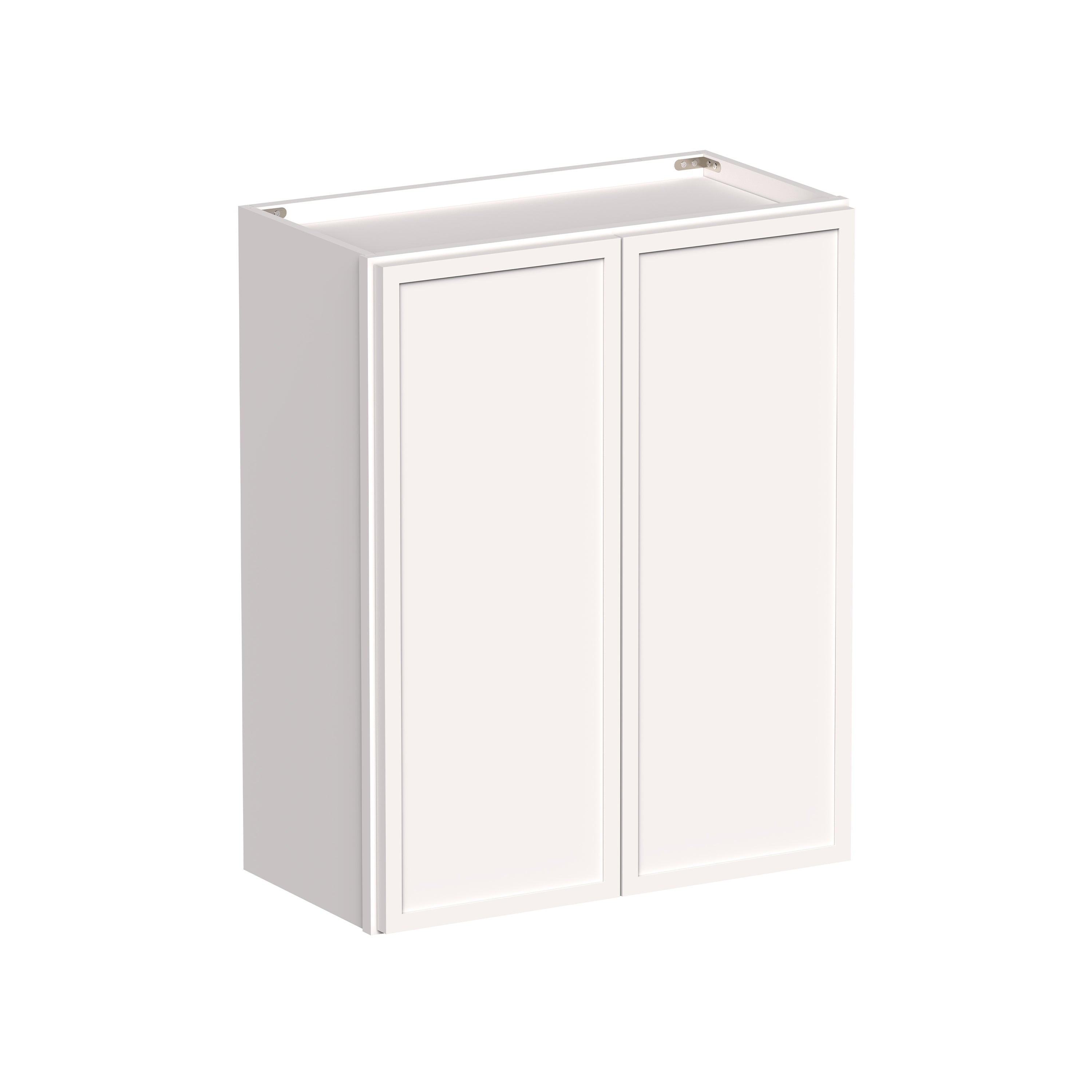Slim Shaker Alabaster RTA 24"-36"W x 12"D x 30"/36"H Standard Wall Cabinet With 2 Doors and 2 Shelves
