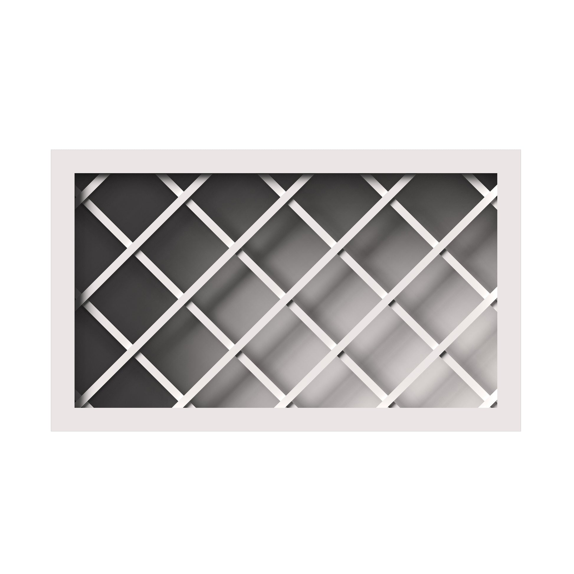 Slim Shaker Alabaster RTA 30"W x 12"D x 18"H Wine Rack Wall Cabinet