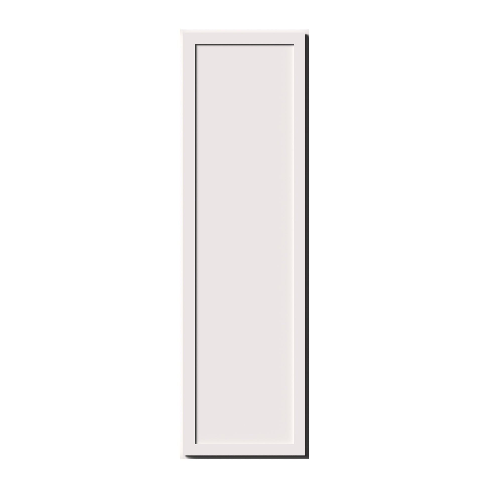 Slim Shaker Alabaster RTA 9"-12"W x 12"D x 30"/36"H Standard Wall Cabinet With 1 Door and 2 Shelves