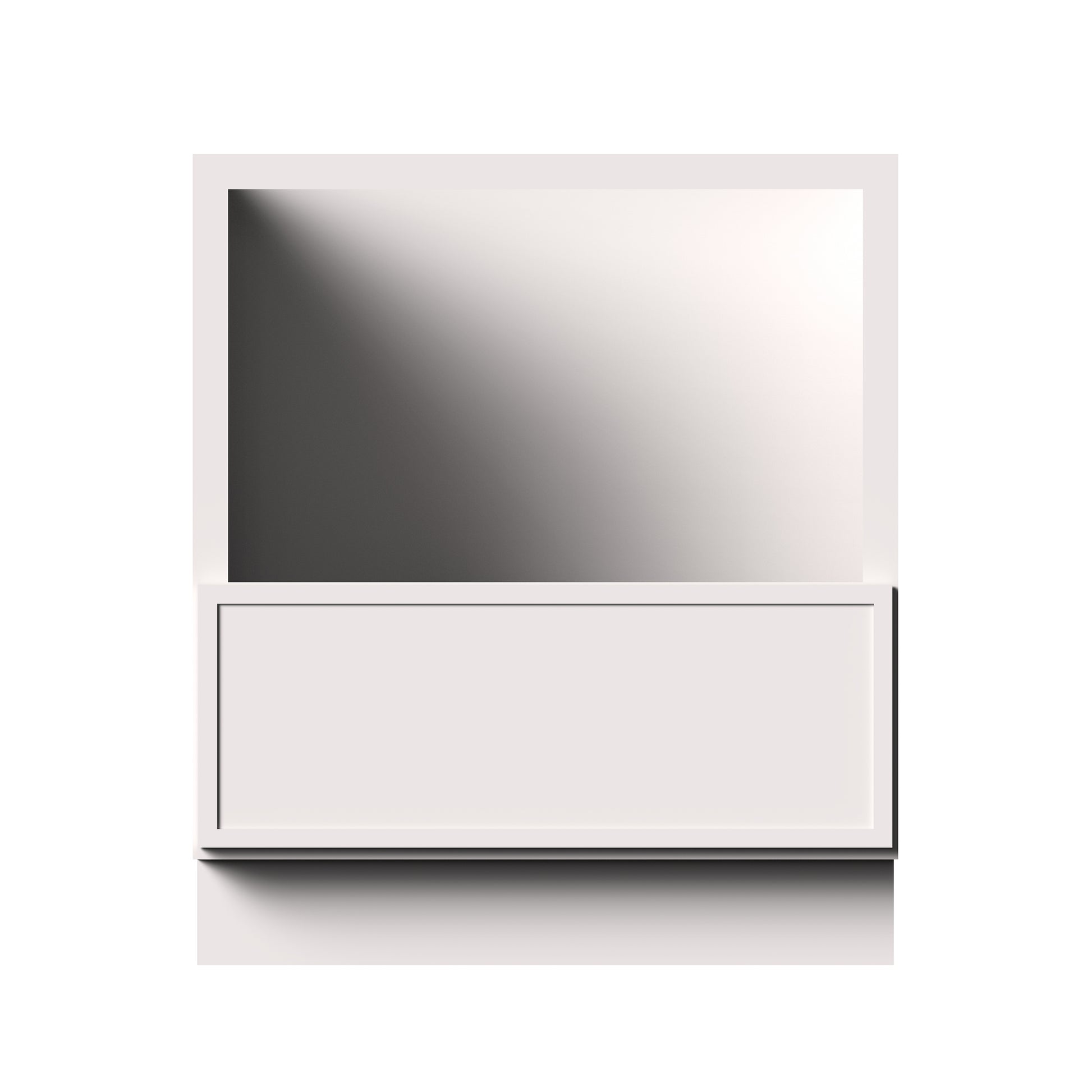 Slim Shaker Alabaster RTA 9"W x 24"D x 34.5"H Base Microwave Cabinet With 1 Drawers and 1 Shelves