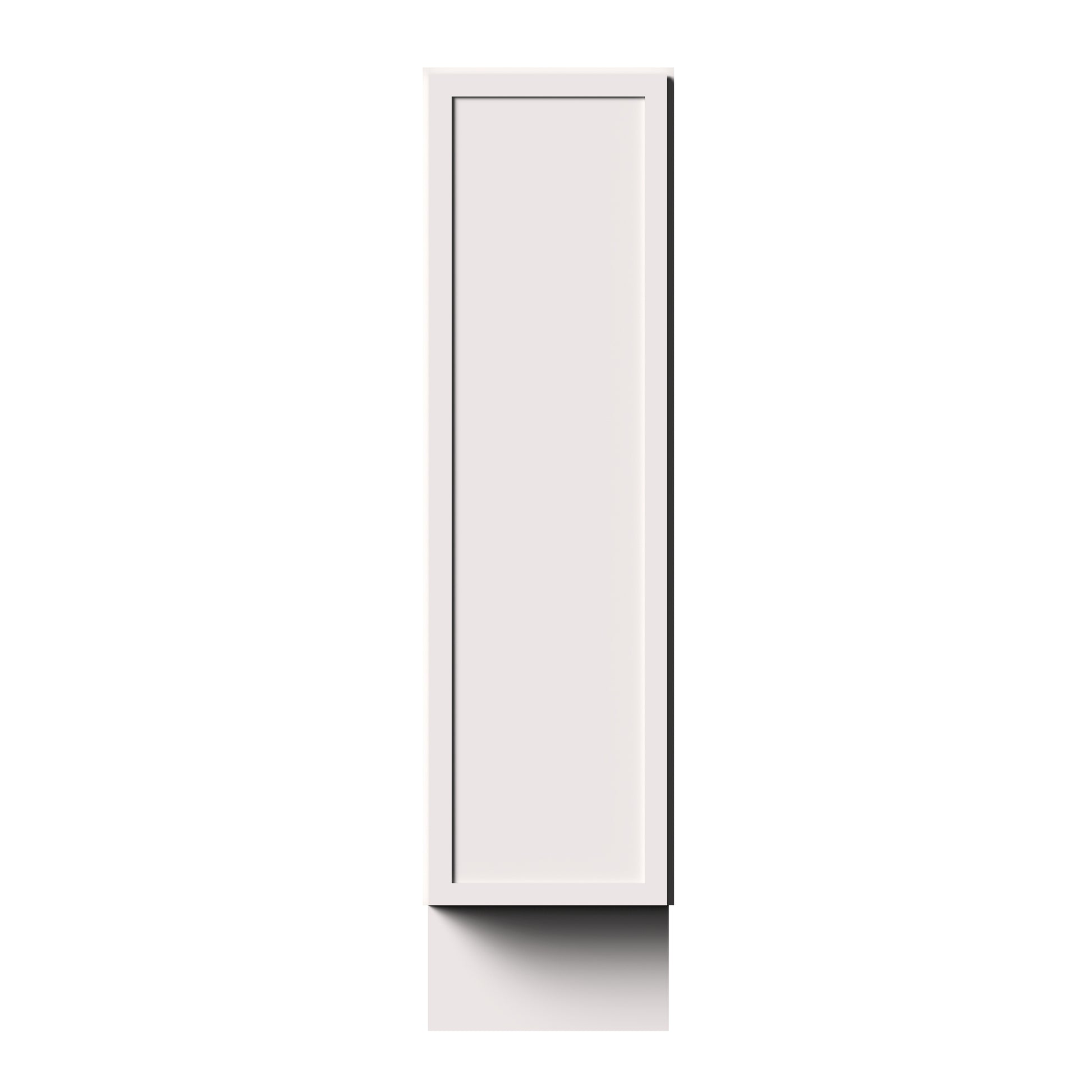 Slim Shaker Alabaster RTA 9"W x 24"D x 34.5"H Specialty Base Cabinets (Spice Pantry) With 1 Drawers