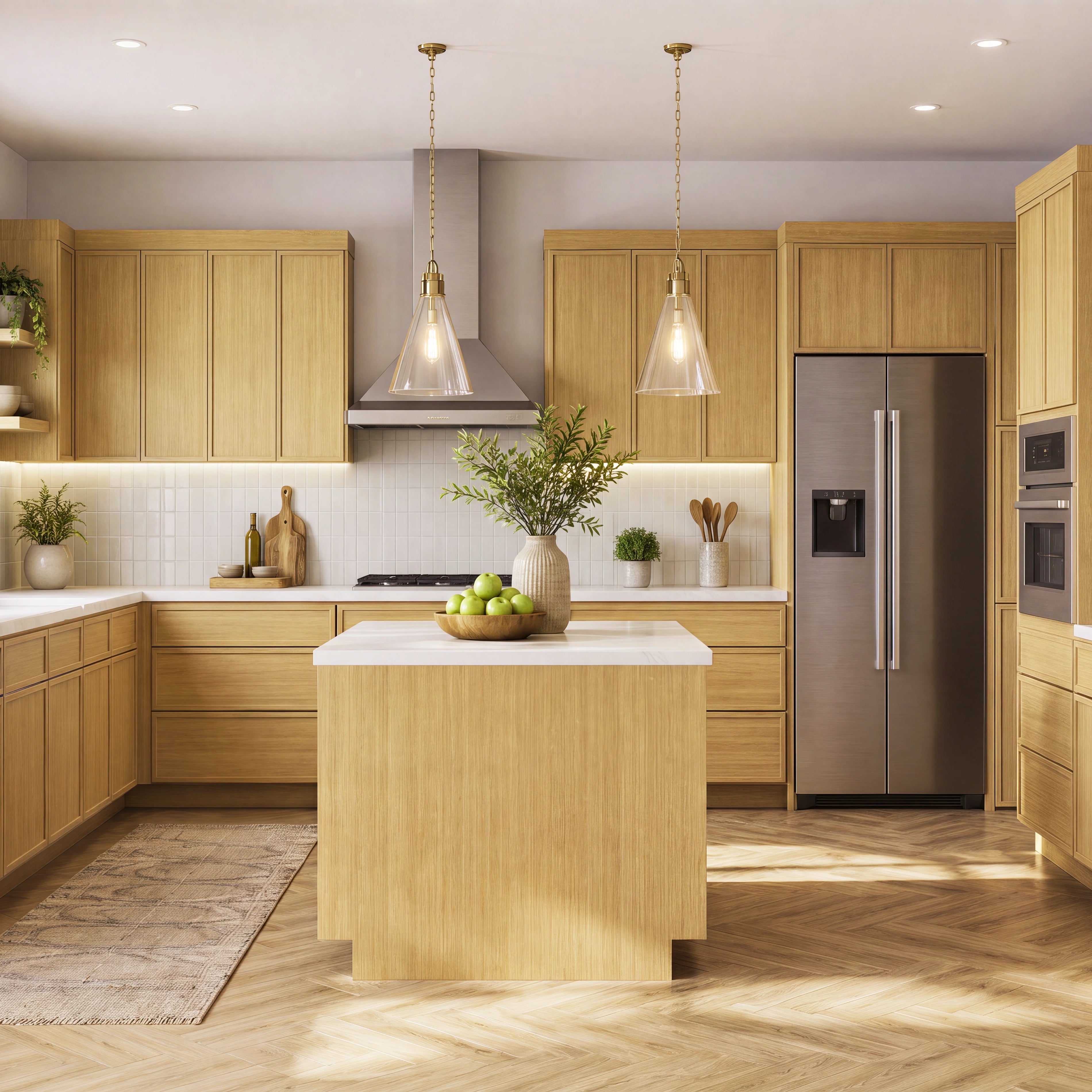 Slim White Oak - Ready To Assemble Kitchen Cabinets