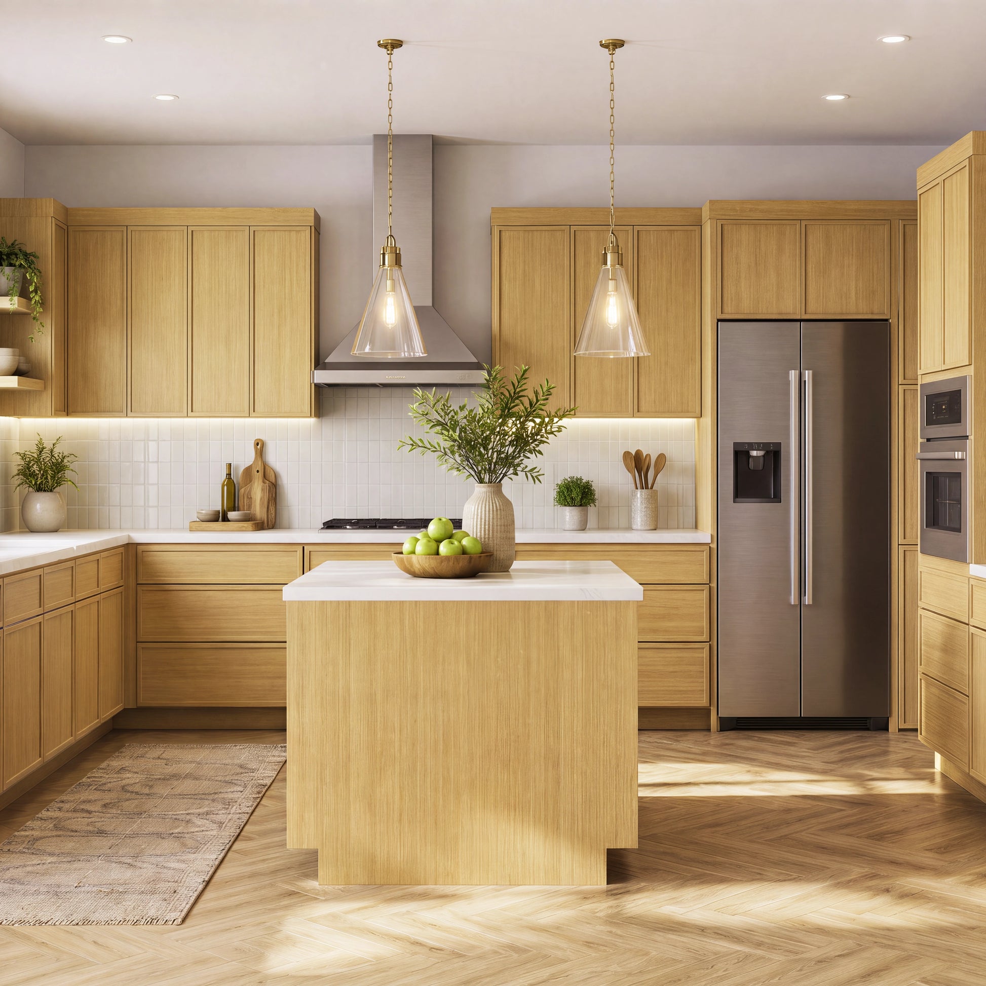Slim White Oak - Ready To Assemble Kitchen Cabinets