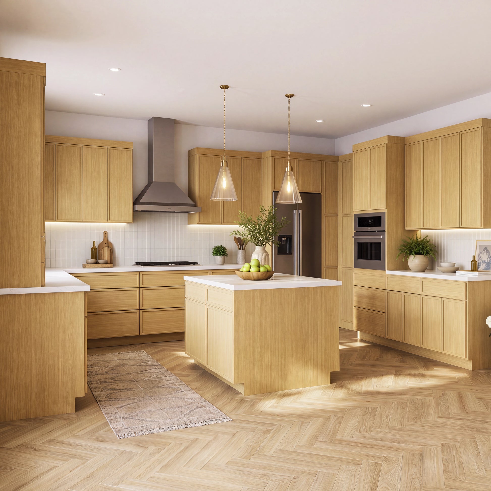 Slim White Oak - Ready To Assemble Kitchen Cabinets