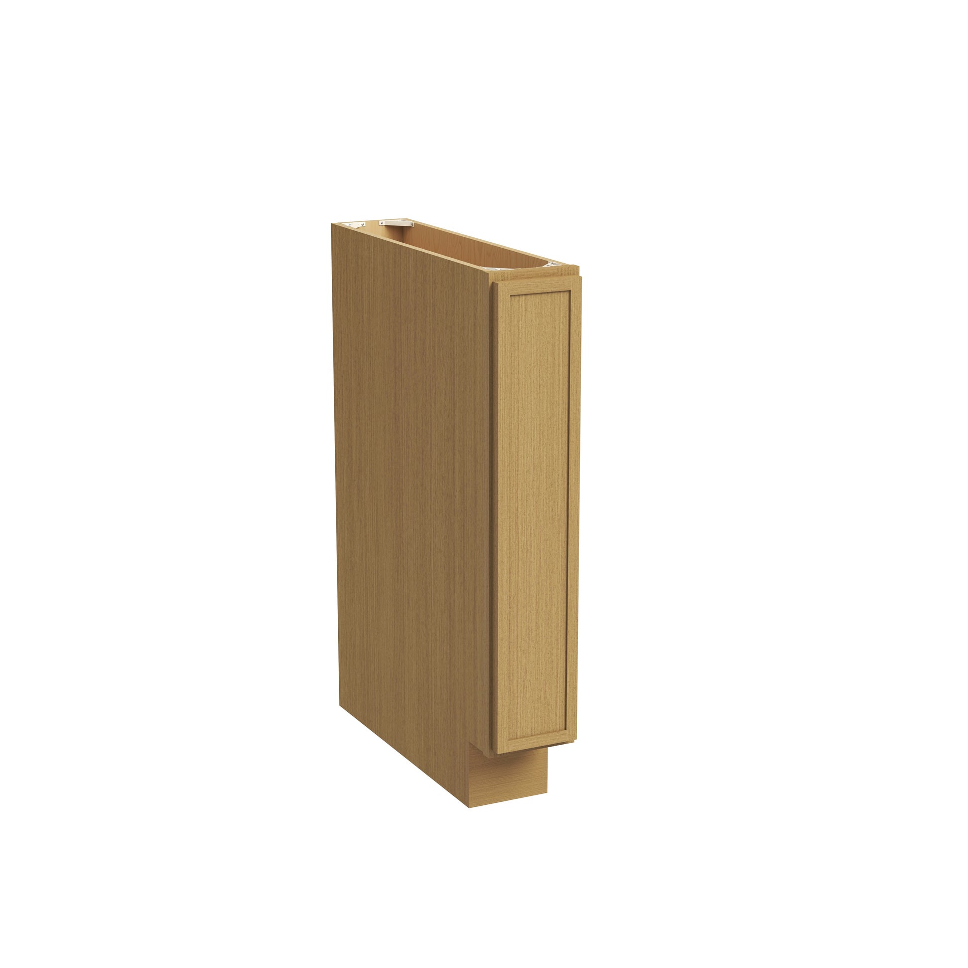 Slim White Oak RTA 6"/9"W x 24"D x 34.5"H Spice Pull-Out Base Cabinet