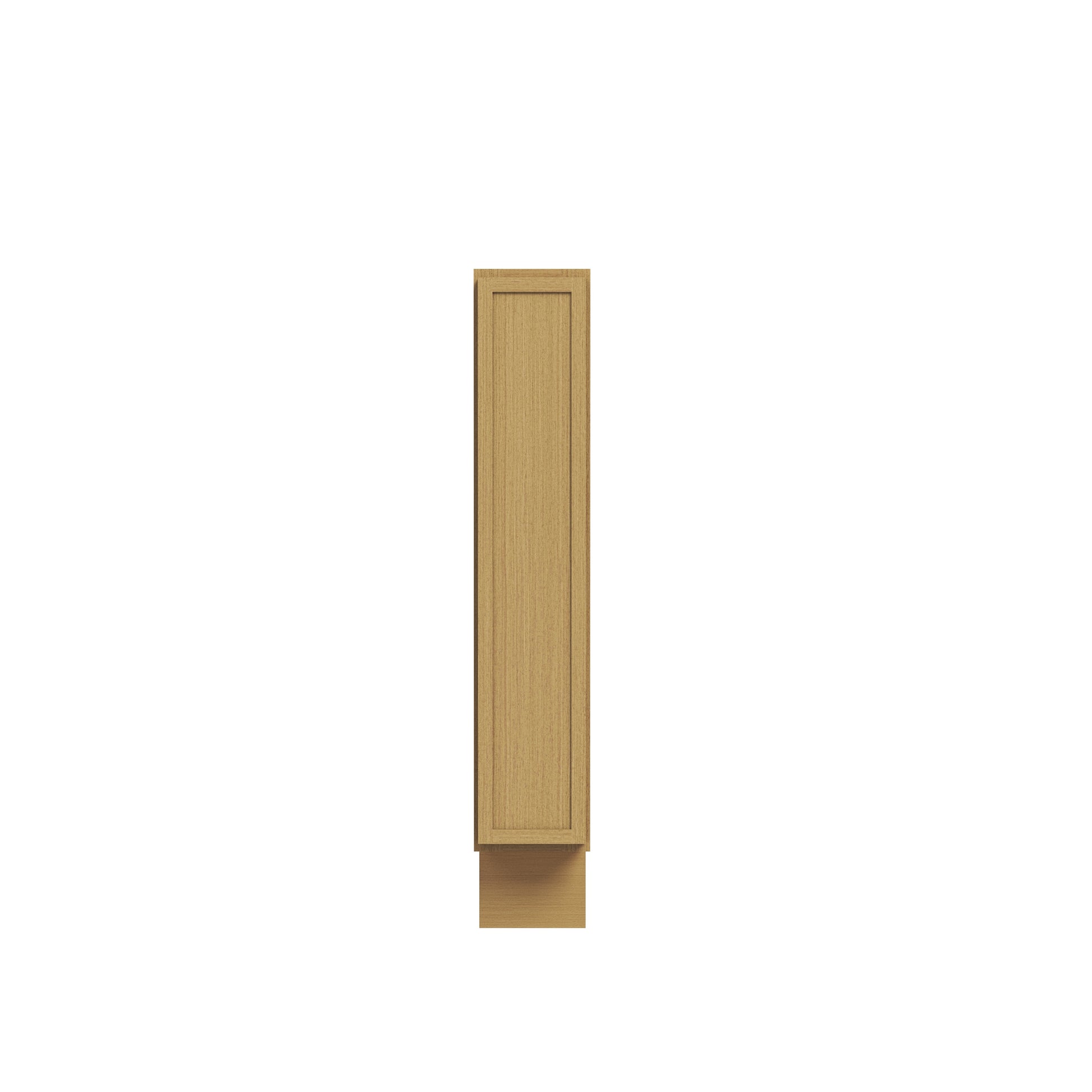 Slim White Oak RTA 6"/9"W x 24"D x 34.5"H Spice Pull-Out Base Cabinet