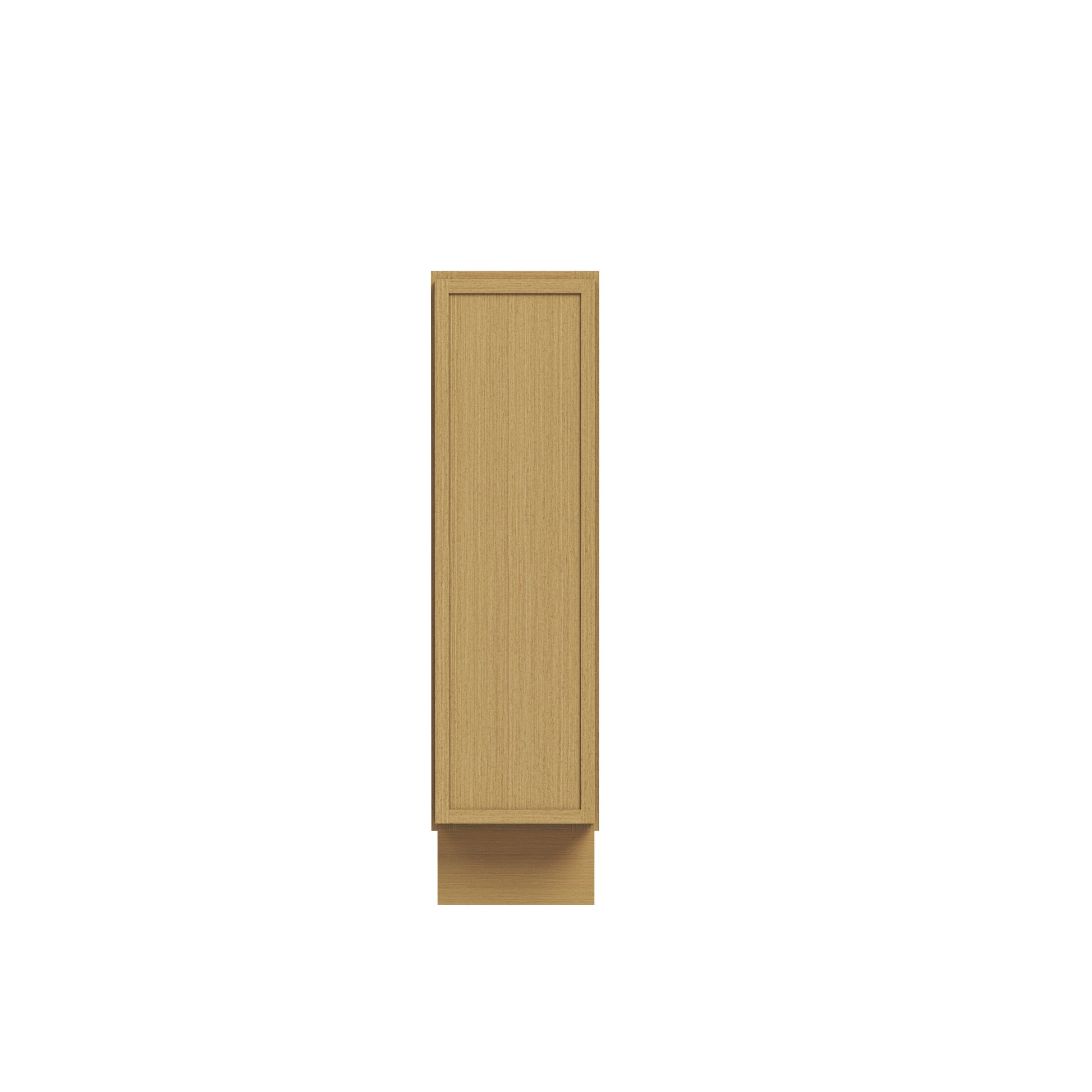 Slim White Oak RTA 6"/9"W x 24"D x 34.5"H Spice Pull-Out Base Cabinet