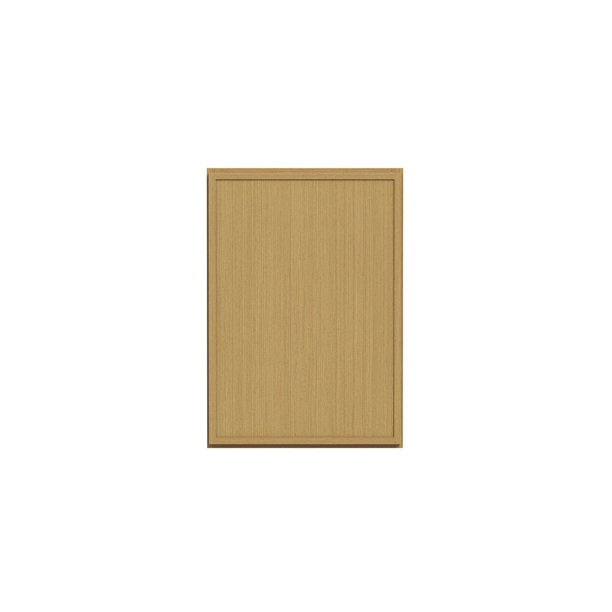 Slim White Oak RTA 9"-21"W x 12"D x 30"H Standard Wall Cabinet with 1 Door & 2 Shelves