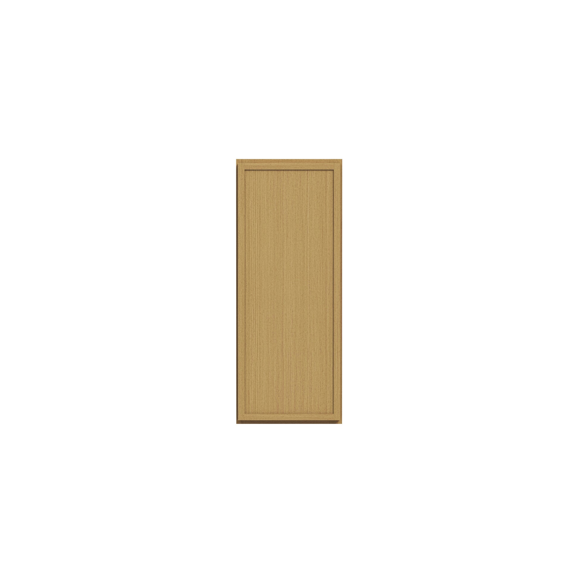 Slim White Oak RTA 9"-21"W x 12"D x 30"H Standard Wall Cabinet with 1 Door & 2 Shelves