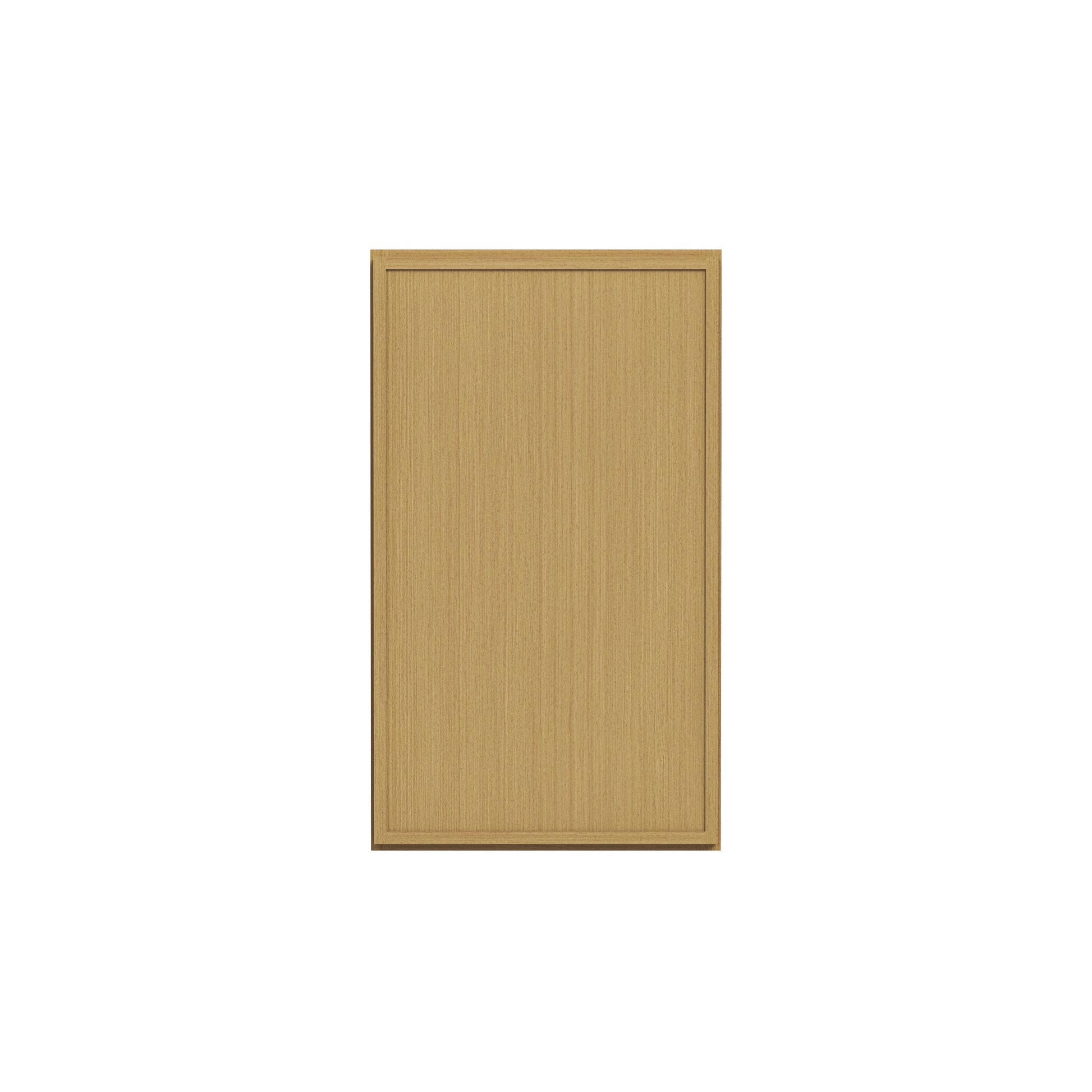 Slim White Oak RTA 9"-21"W x 12"D x 36"H Standard Wall Cabinet with 1 Door & 2 Shelves