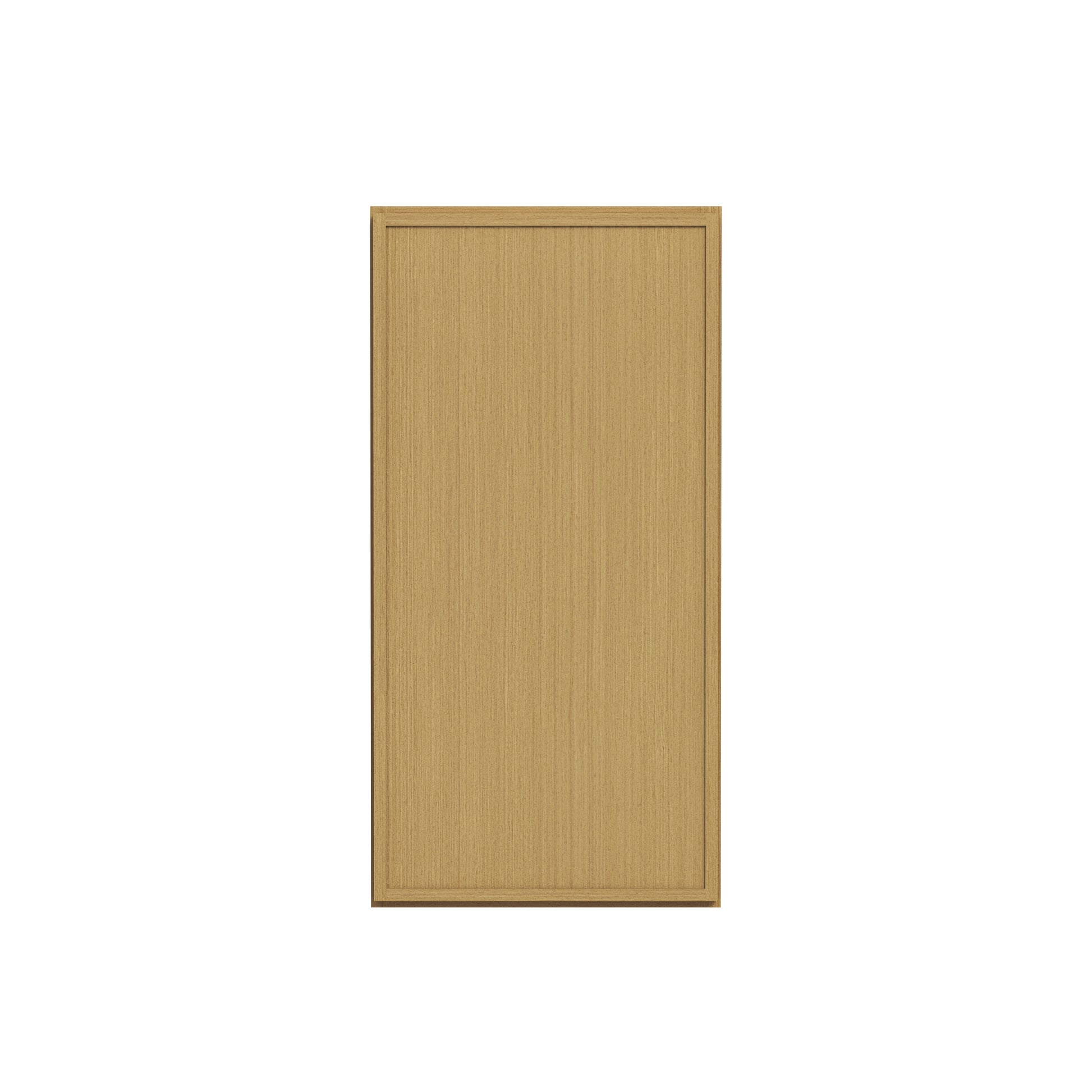 Slim White Oak RTA 9"-21"W x 12"D x 42"H Standard Wall Cabinet with 1 Door & 3 Shelves