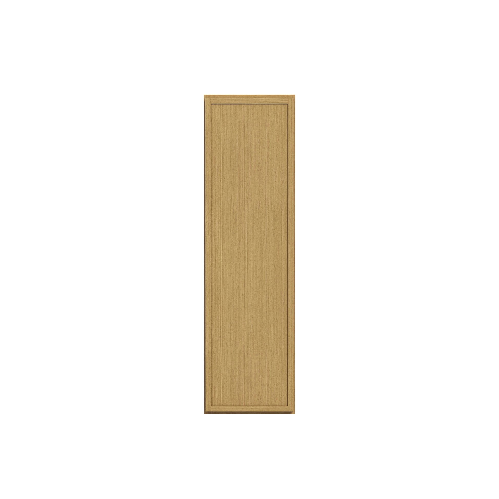 Slim White Oak RTA 9"-21"W x 12"D x 42"H Standard Wall Cabinet with 1 Door & 3 Shelves