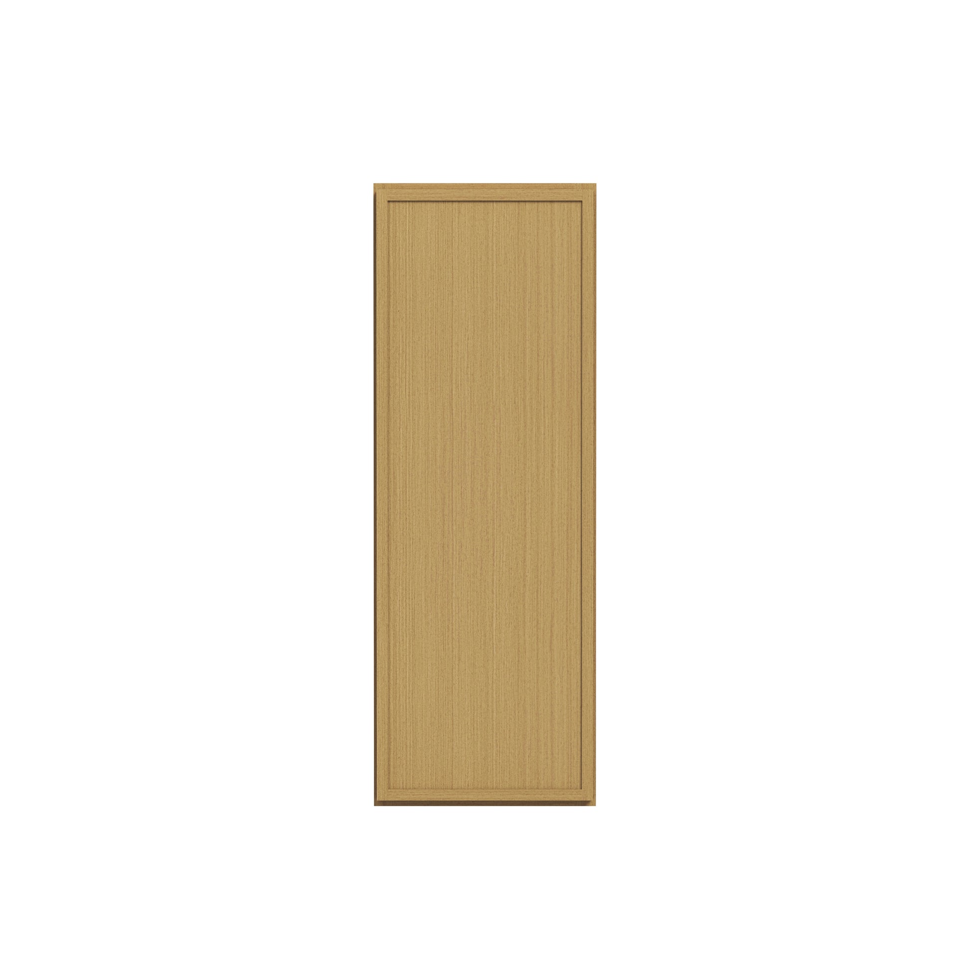 Slim White Oak RTA 9"-21"W x 12"D x 42"H Standard Wall Cabinet with 1 Door & 3 Shelves