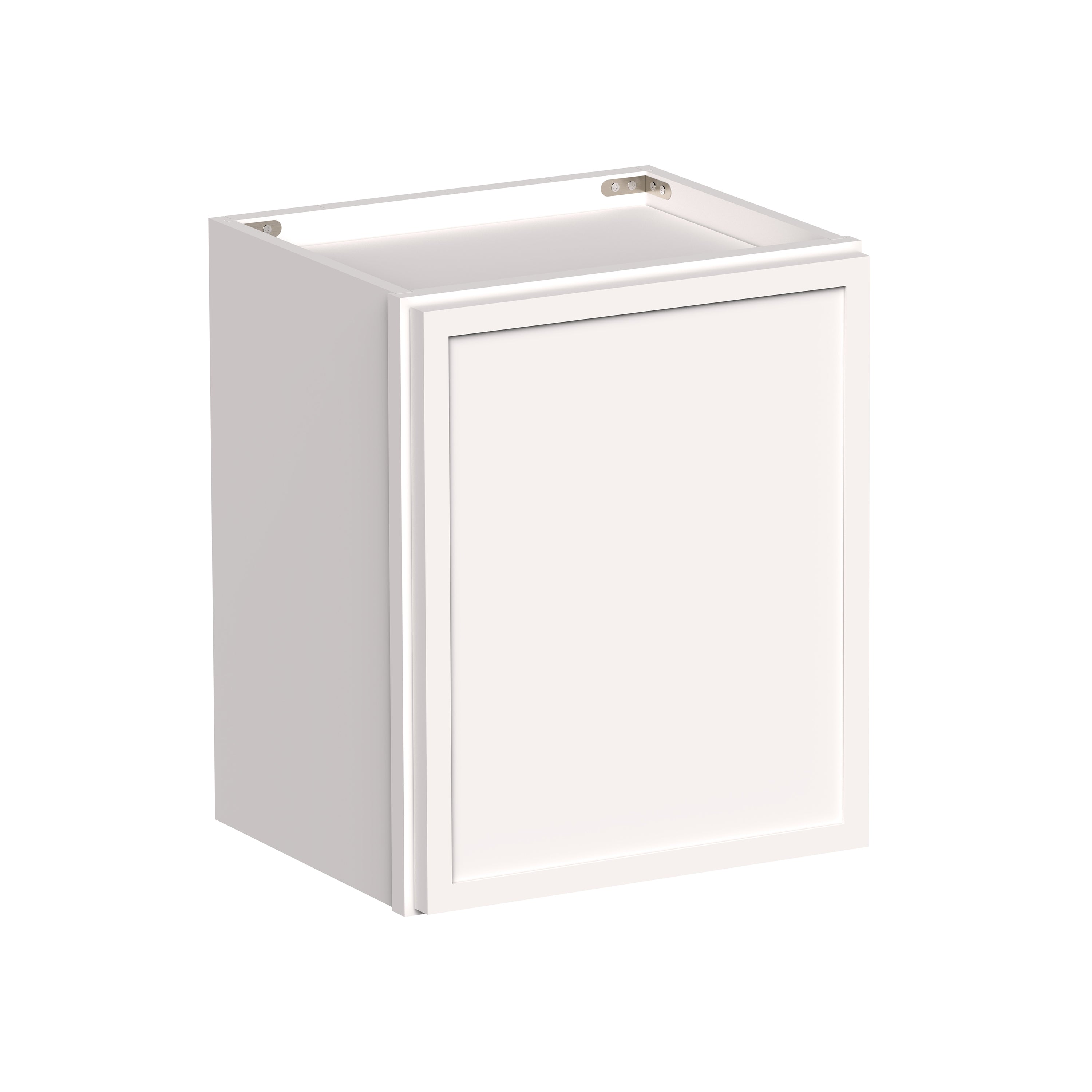Slim Shaker Alabaster RTA 12"-21"W x 12"D x 18"H Short Wall Cabinet With 1 Door
