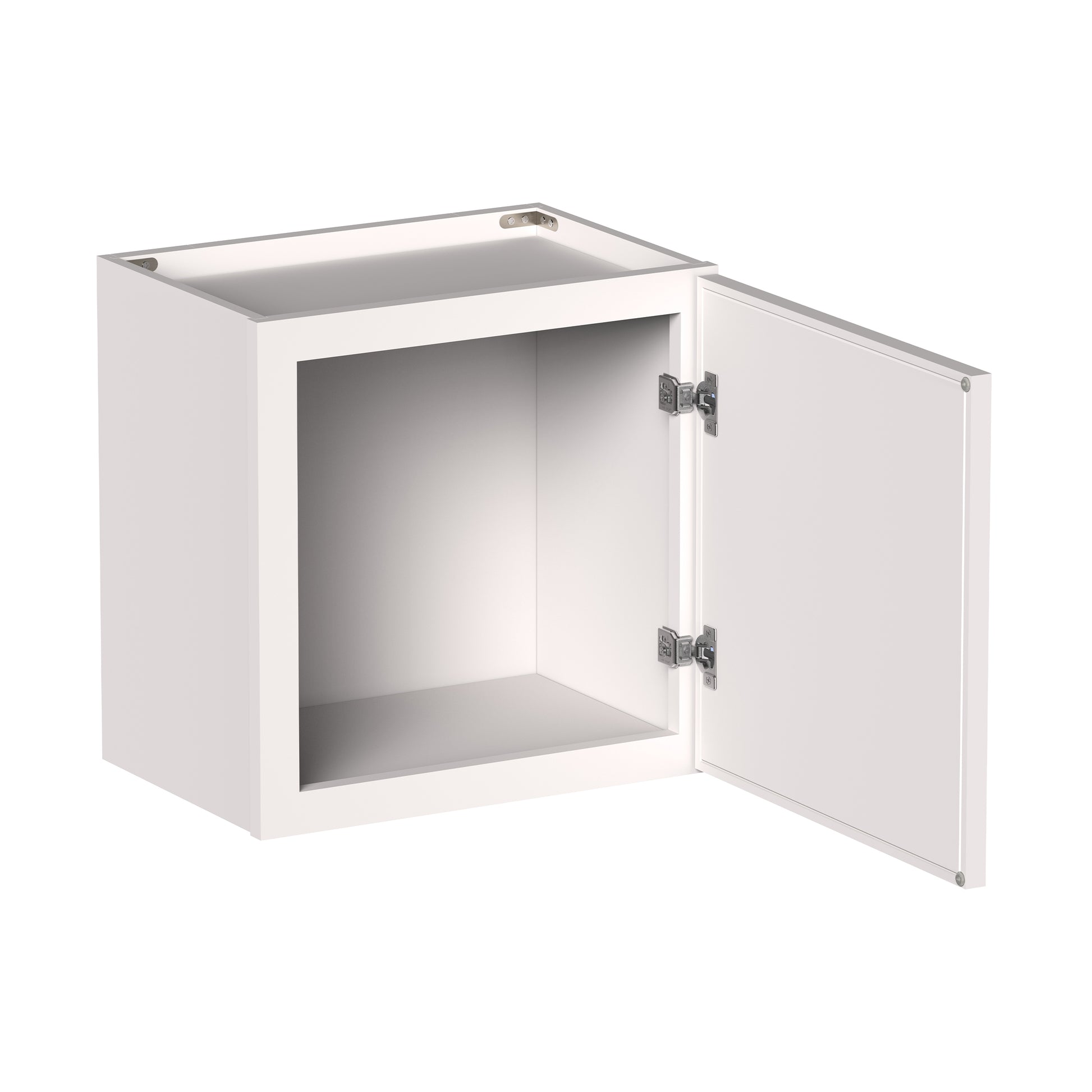 Slim Shaker Alabaster RTA 12"-21"W x 12"D x 18"H Short Wall Cabinet With 1 Door