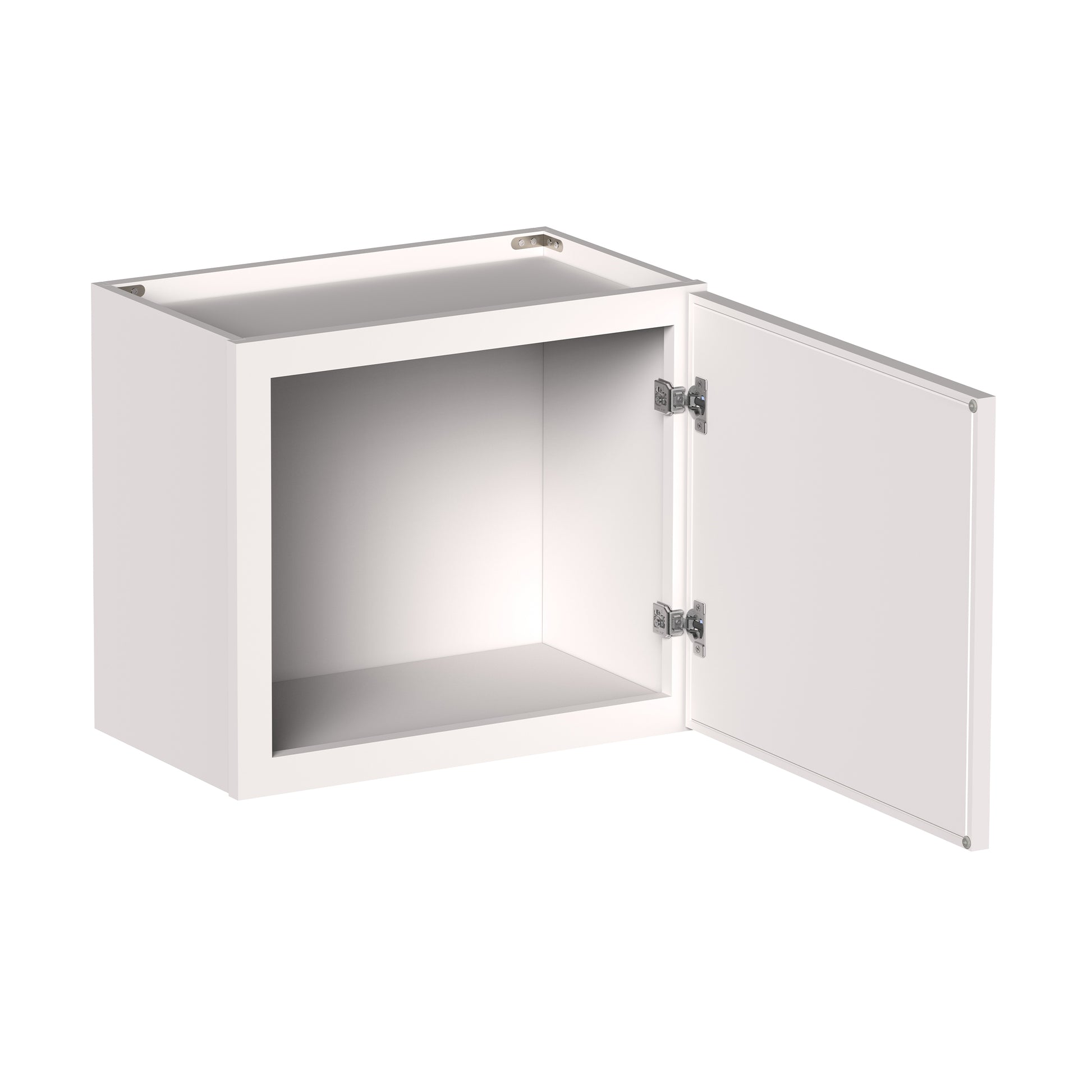 Slim Shaker Alabaster RTA 12"-21"W x 12"D x 18"H Short Wall Cabinet With 1 Door