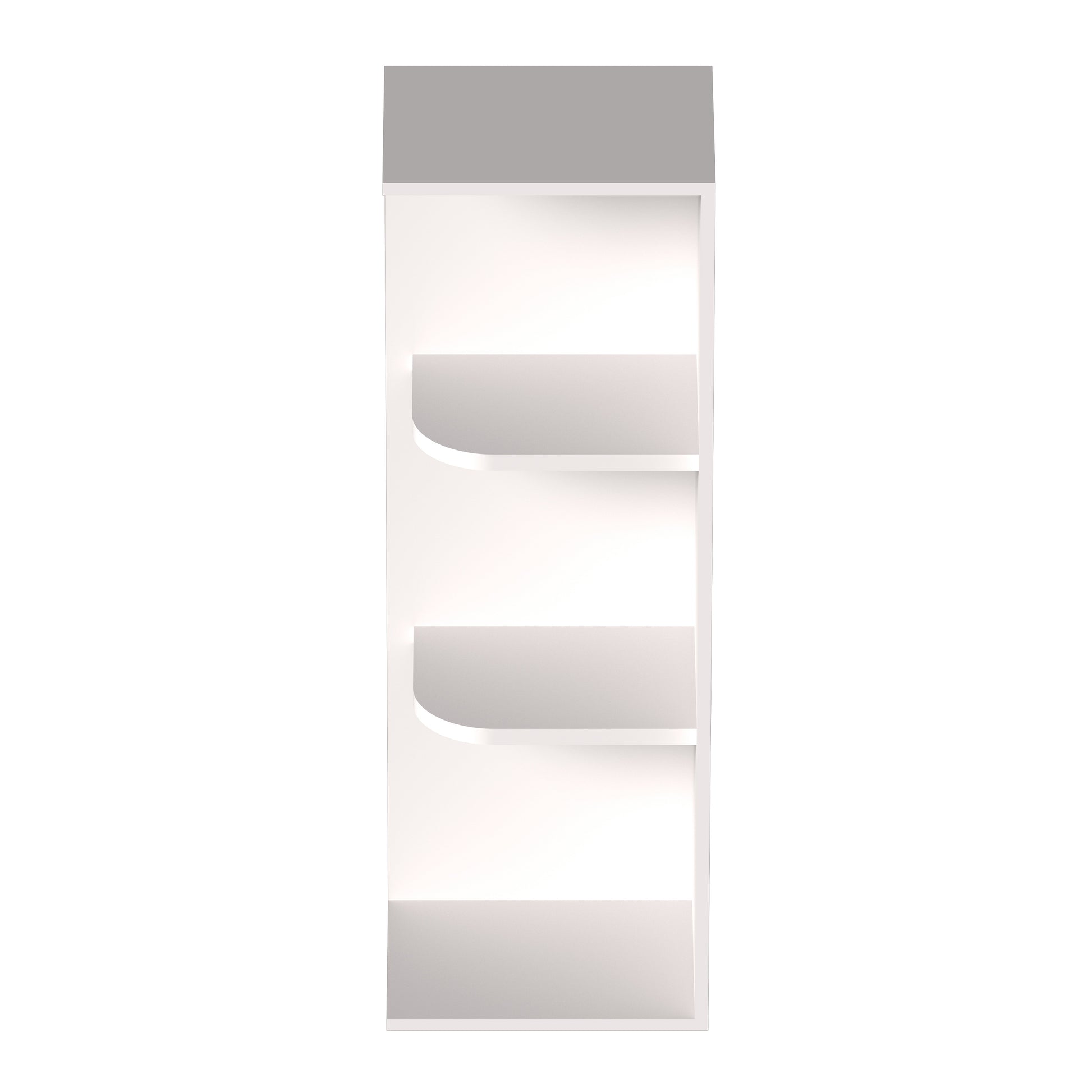 Slim Shaker Alabaster RTA 12"W x 9"D x 30-42"H Wall Shelves With 4-5 Shelves