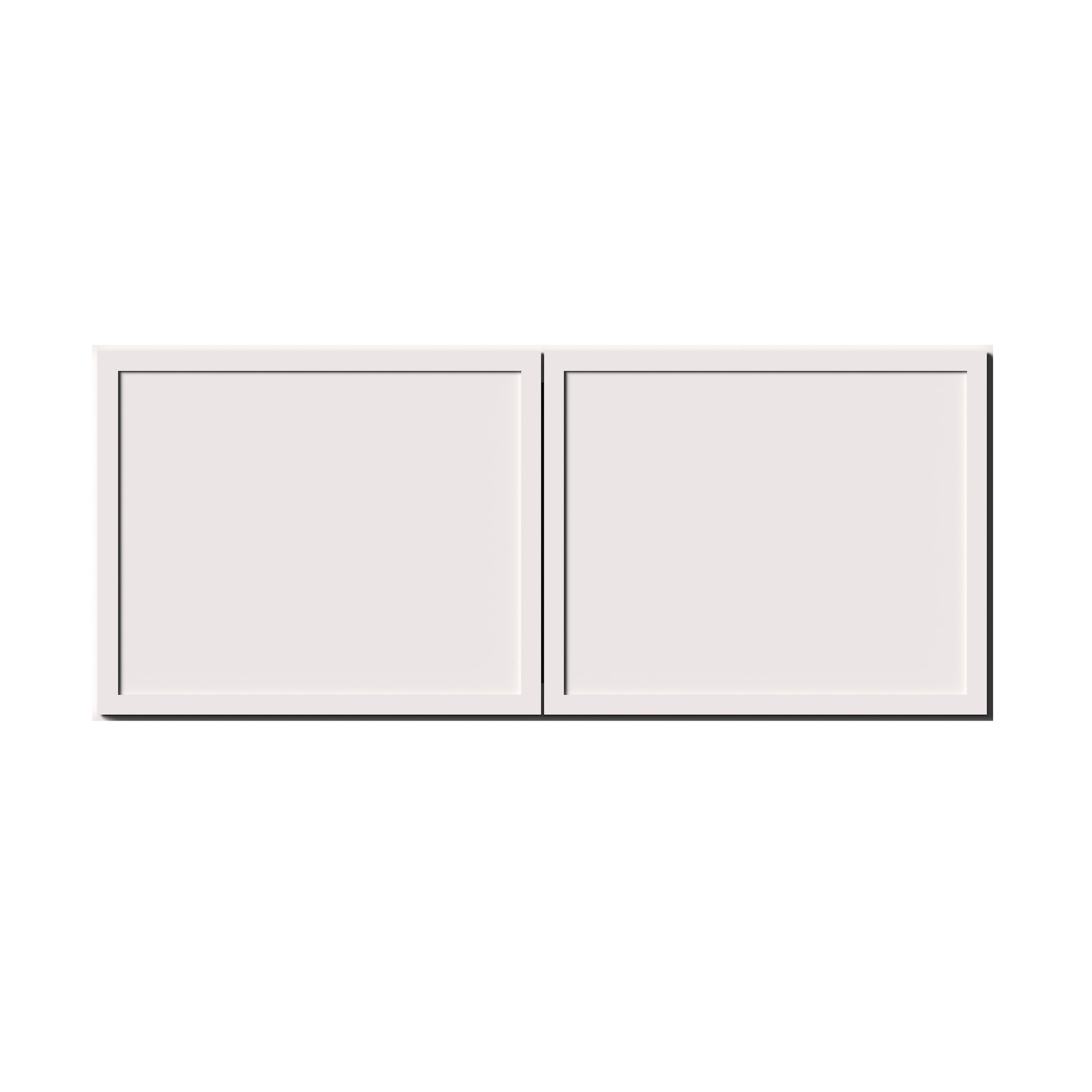 Slim Shaker Alabaster RTA 24"-36"W x 12D x 12"/15"/18"H Short Wall Cabinet With 2 Door