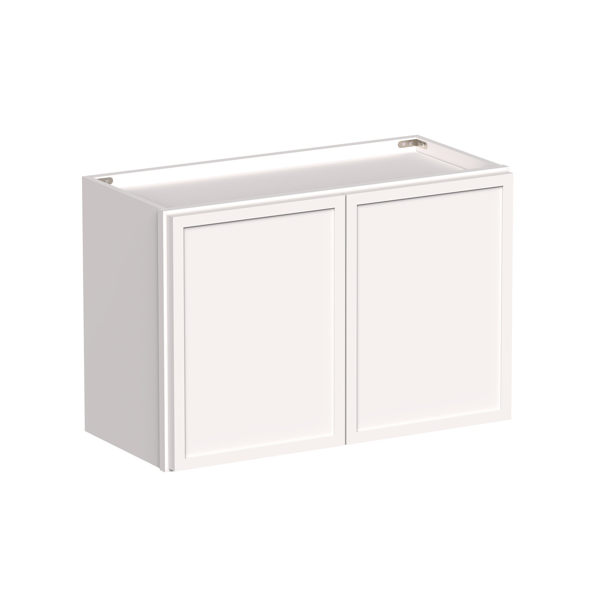 Slim Shaker Alabaster RTA 24"-36"W x 12D x 12"/15"/18"H Short Wall Cabinet With 2 Door