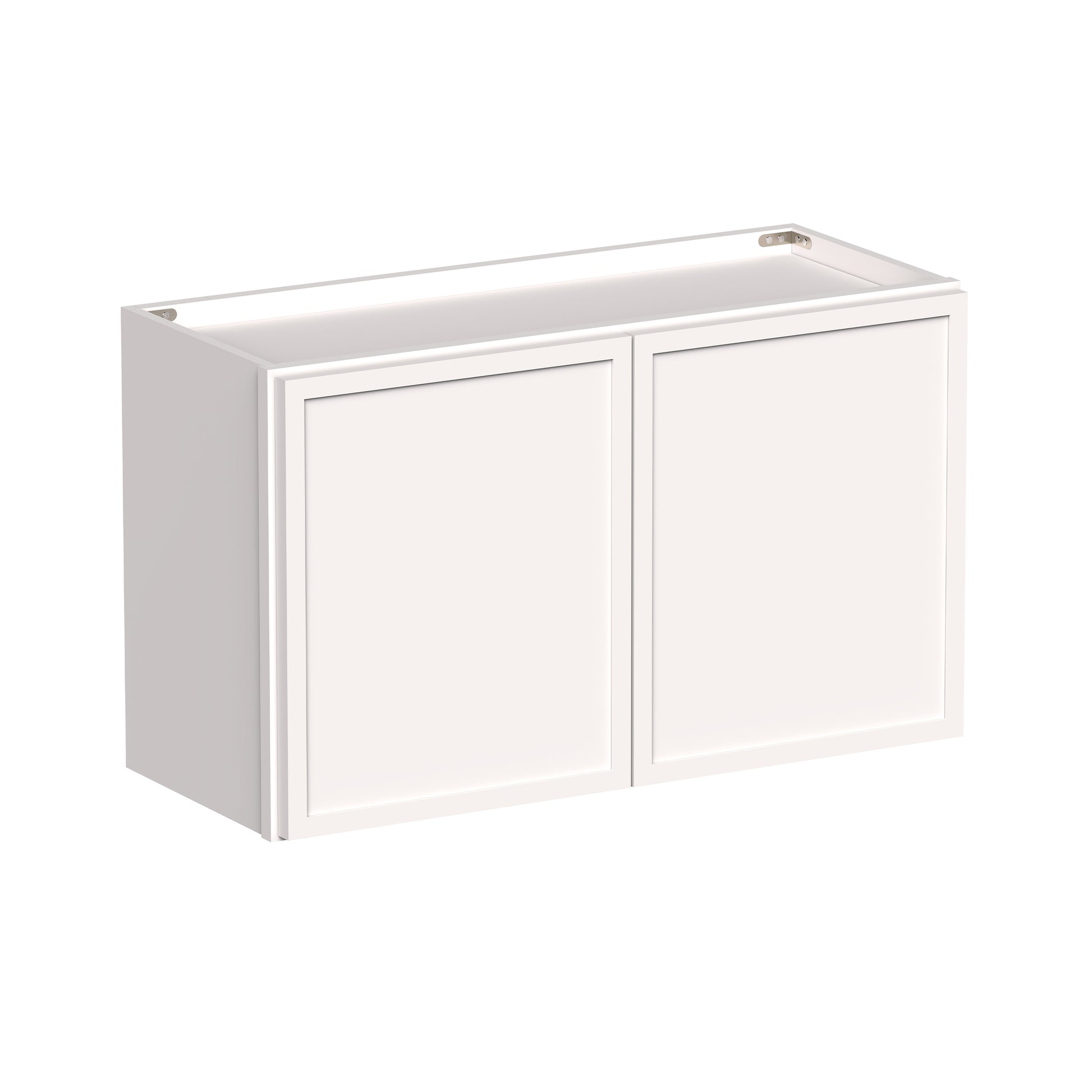 Slim Shaker Alabaster RTA 24"-36"W x 12D x 12"/15"/18"H Short Wall Cabinet With 2 Door