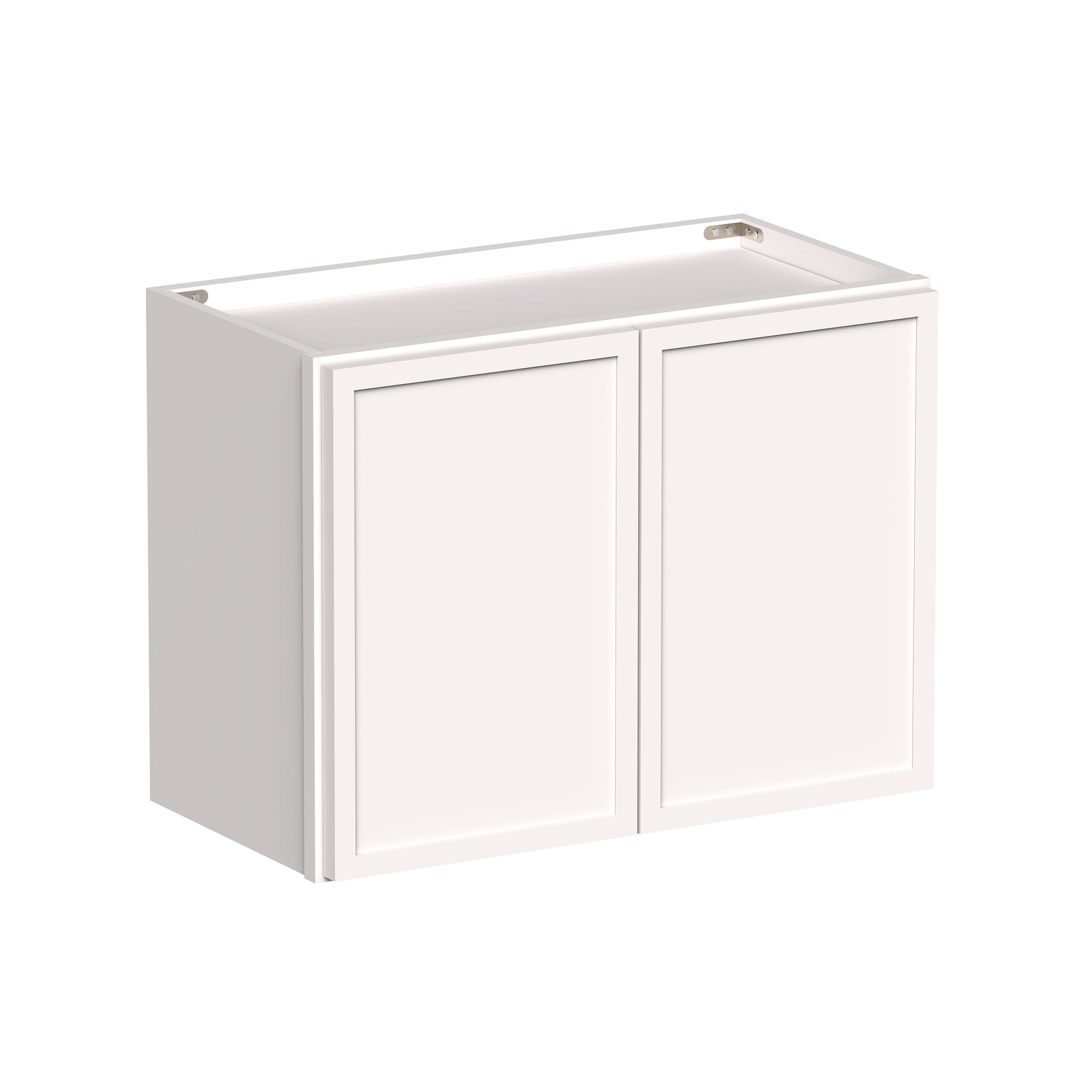 Slim Shaker Alabaster RTA 24"-36"W x 12D x 12"/15"/18"H Short Wall Cabinet With 2 Door