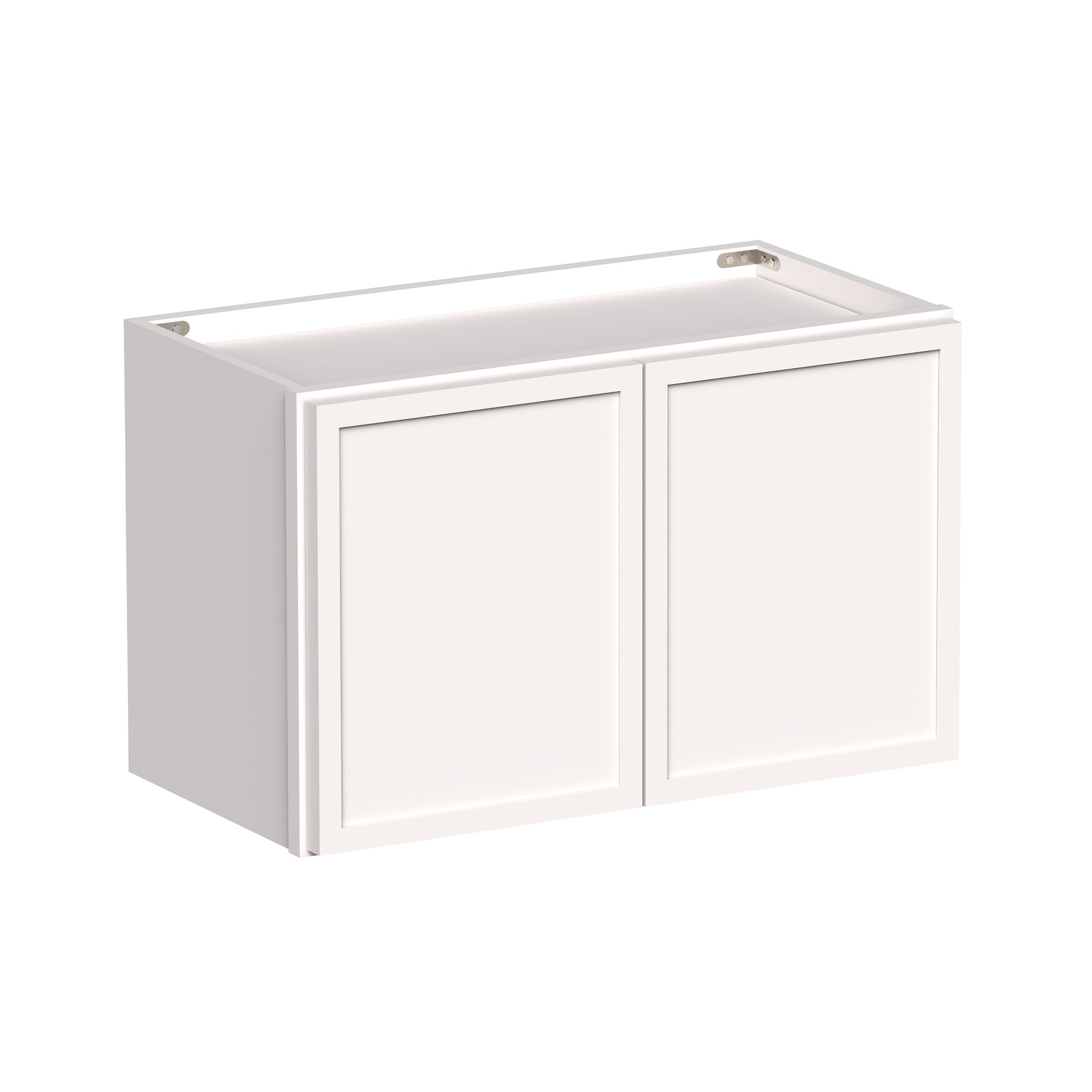 Slim Shaker Alabaster RTA 24"-36"W x 12D x 12"/15"/18"H Short Wall Cabinet With 2 Door