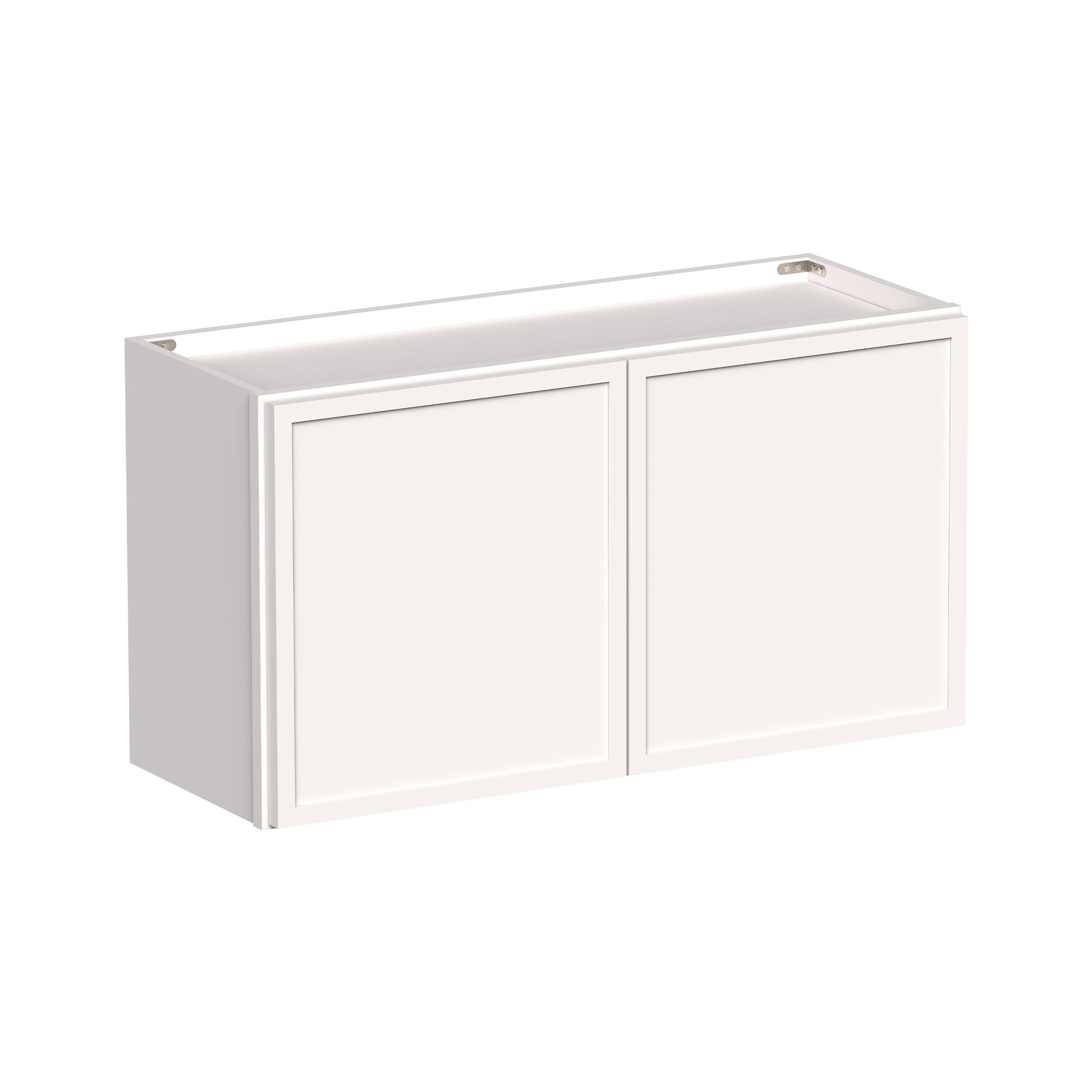 Slim Shaker Alabaster RTA 24"-36"W x 12D x 12"/15"/18"H Short Wall Cabinet With 2 Door