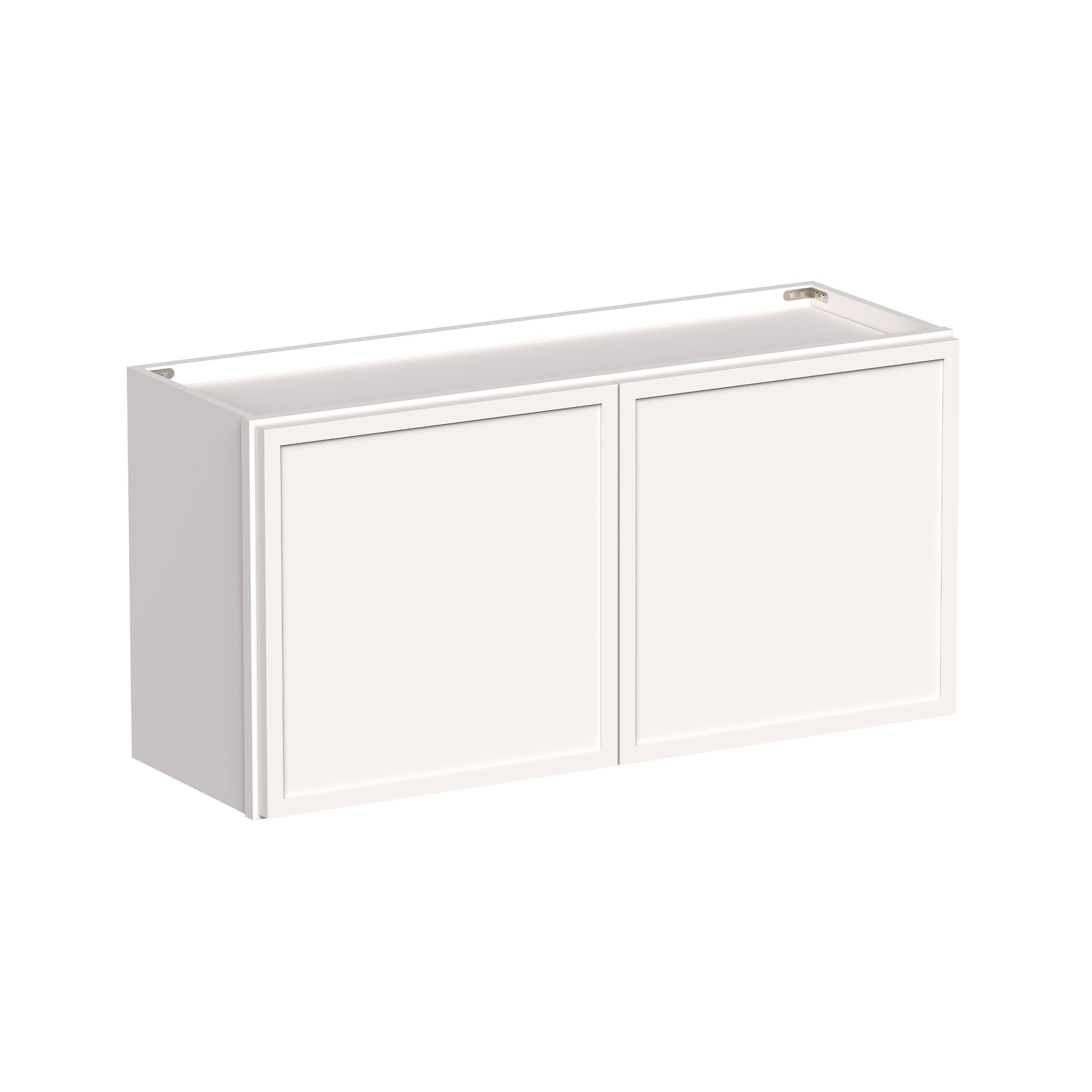 Slim Shaker Alabaster RTA 24"-36"W x 12D x 12"/15"/18"H Short Wall Cabinet With 2 Door