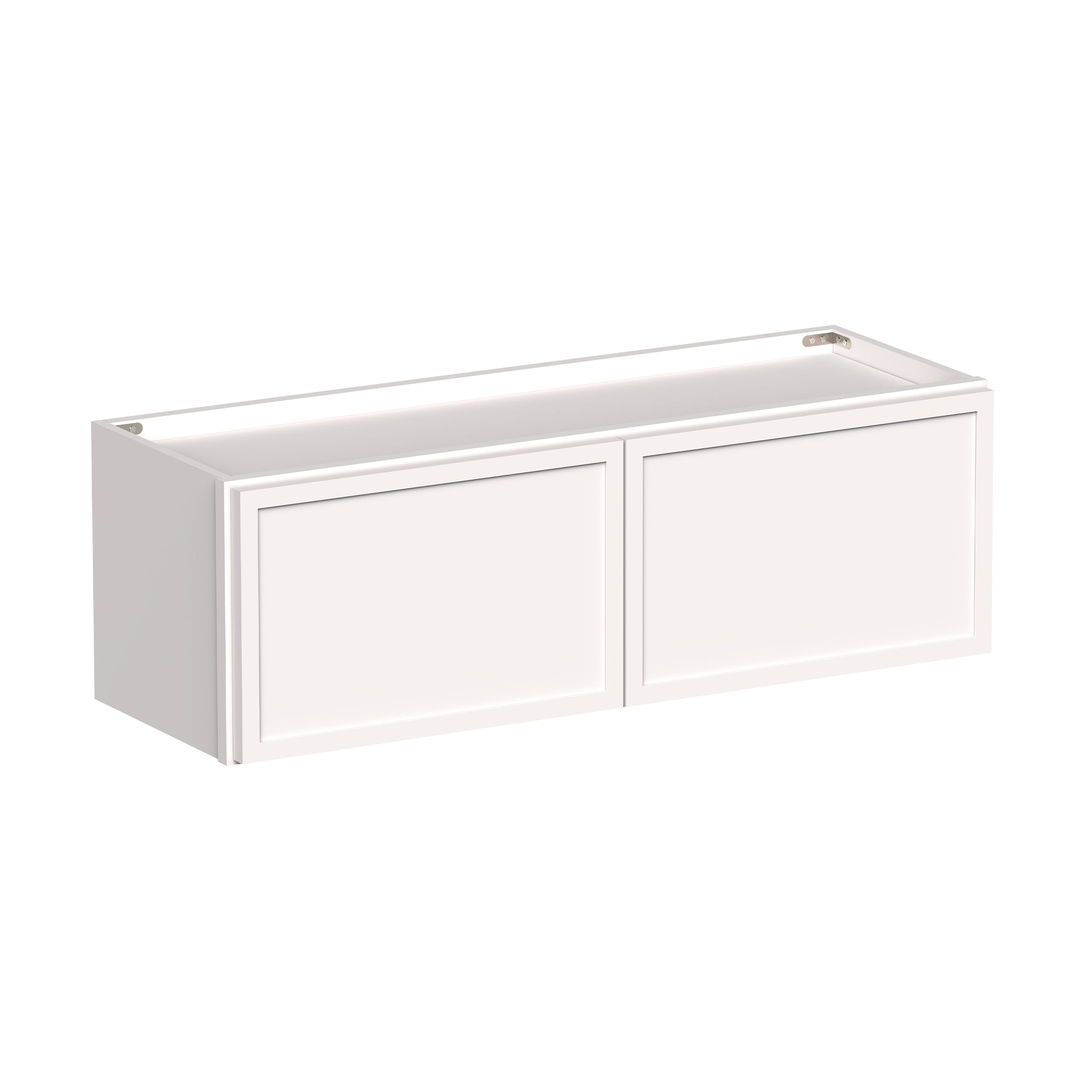 Slim Shaker Alabaster RTA 24"-36"W x 12D x 12"/15"/18"H Short Wall Cabinet With 2 Door