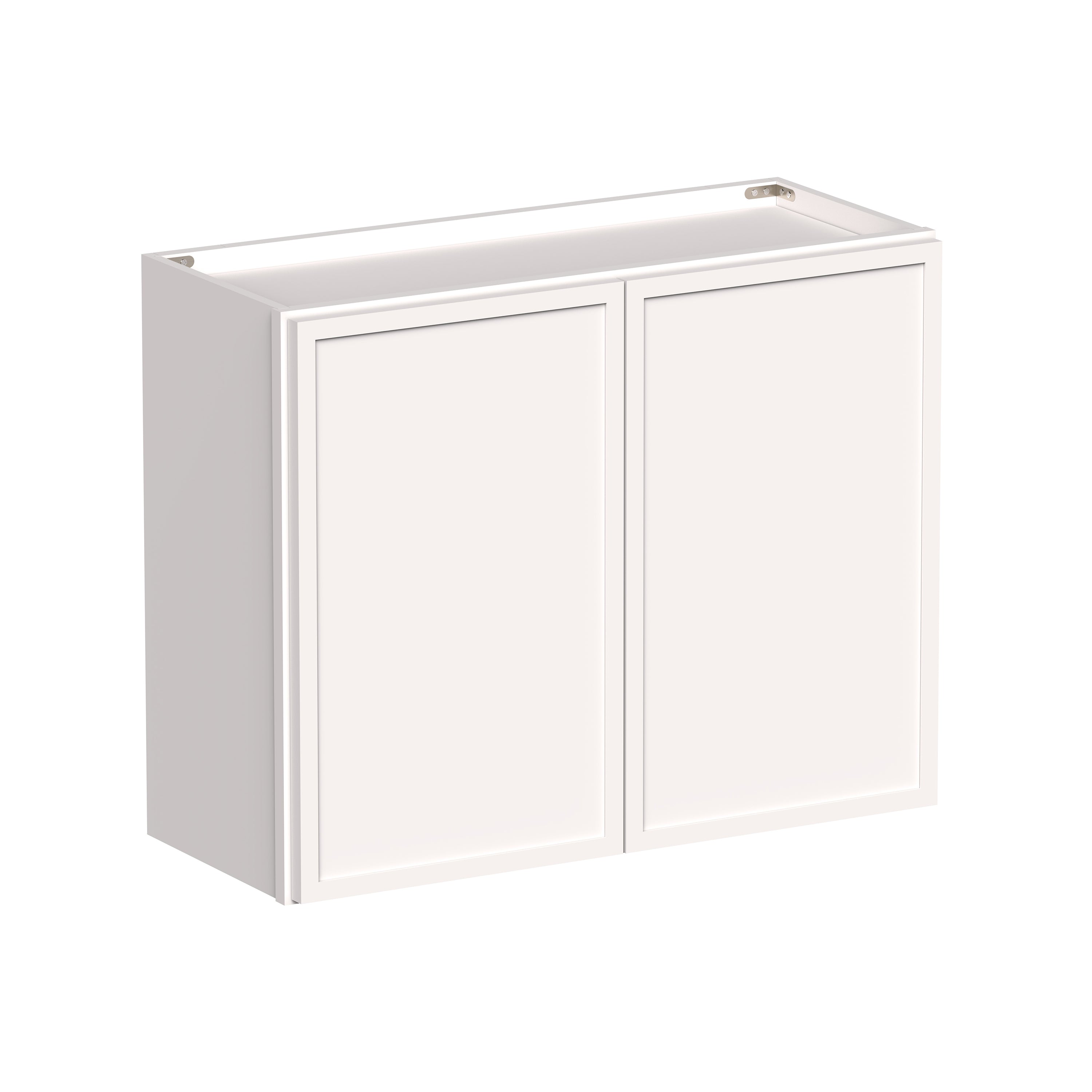 Slim Shaker Alabaster RTA 24"-36"W x 12"D x 24"H Short Wall Cabinet With 2 Door and 1 Shelves