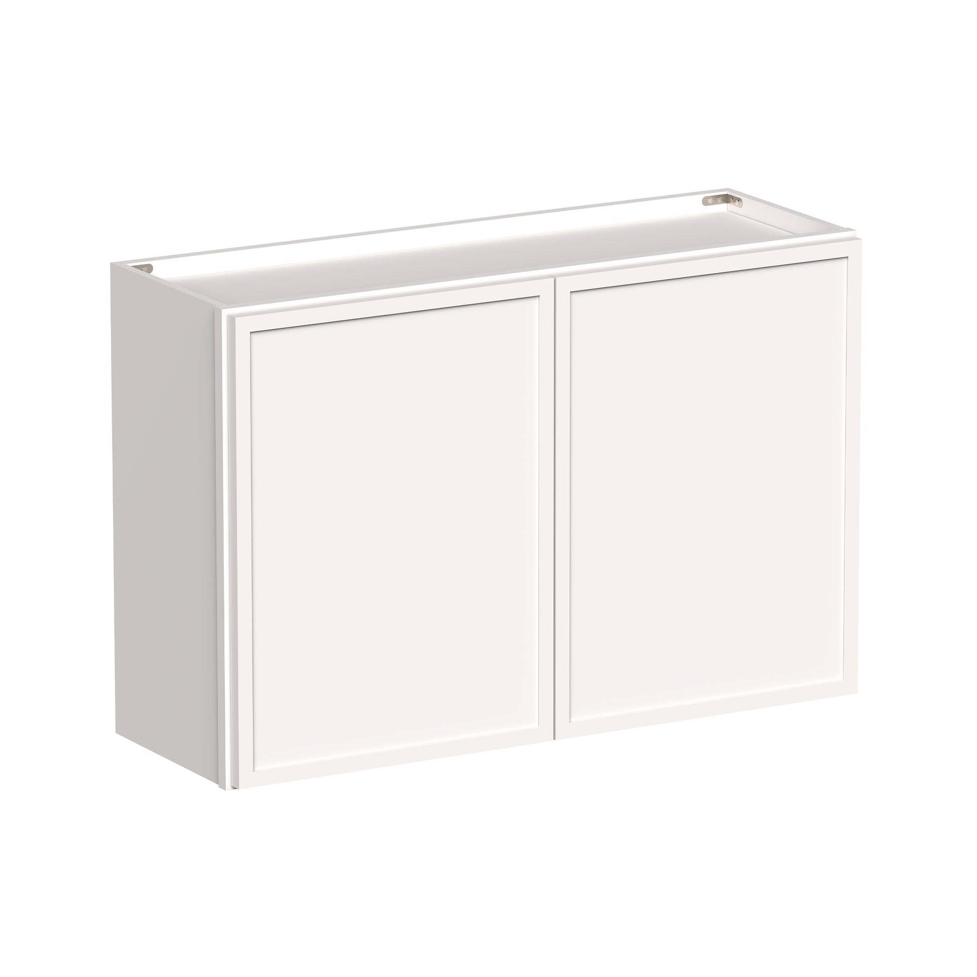 Slim Shaker Alabaster RTA 24"-36"W x 12"D x 24"H Short Wall Cabinet With 2 Door and 1 Shelves