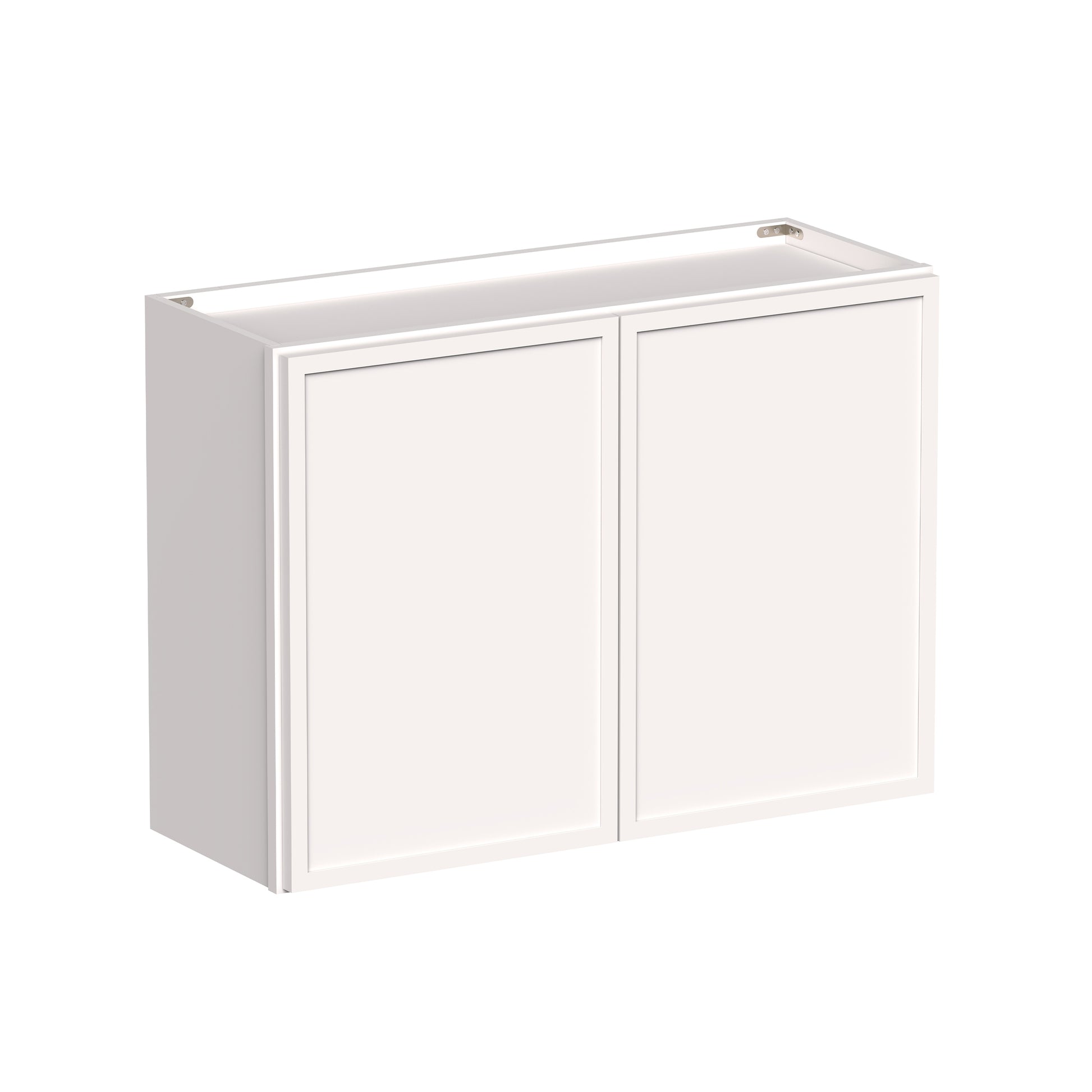 Slim Shaker Alabaster RTA 24"-36"W x 12"D x 24"H Short Wall Cabinet With 2 Door and 1 Shelves