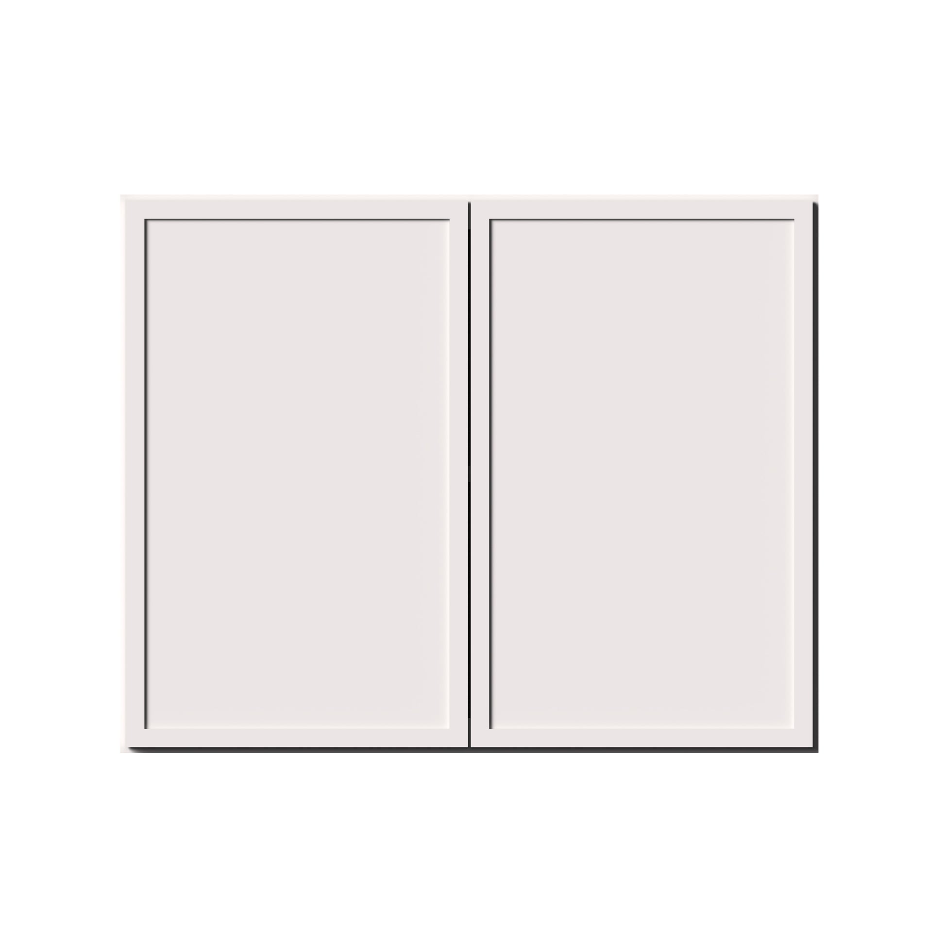 Slim Shaker Alabaster RTA 24"-36"W x 12"D x 24"H Short Wall Cabinet With 2 Door and 1 Shelves