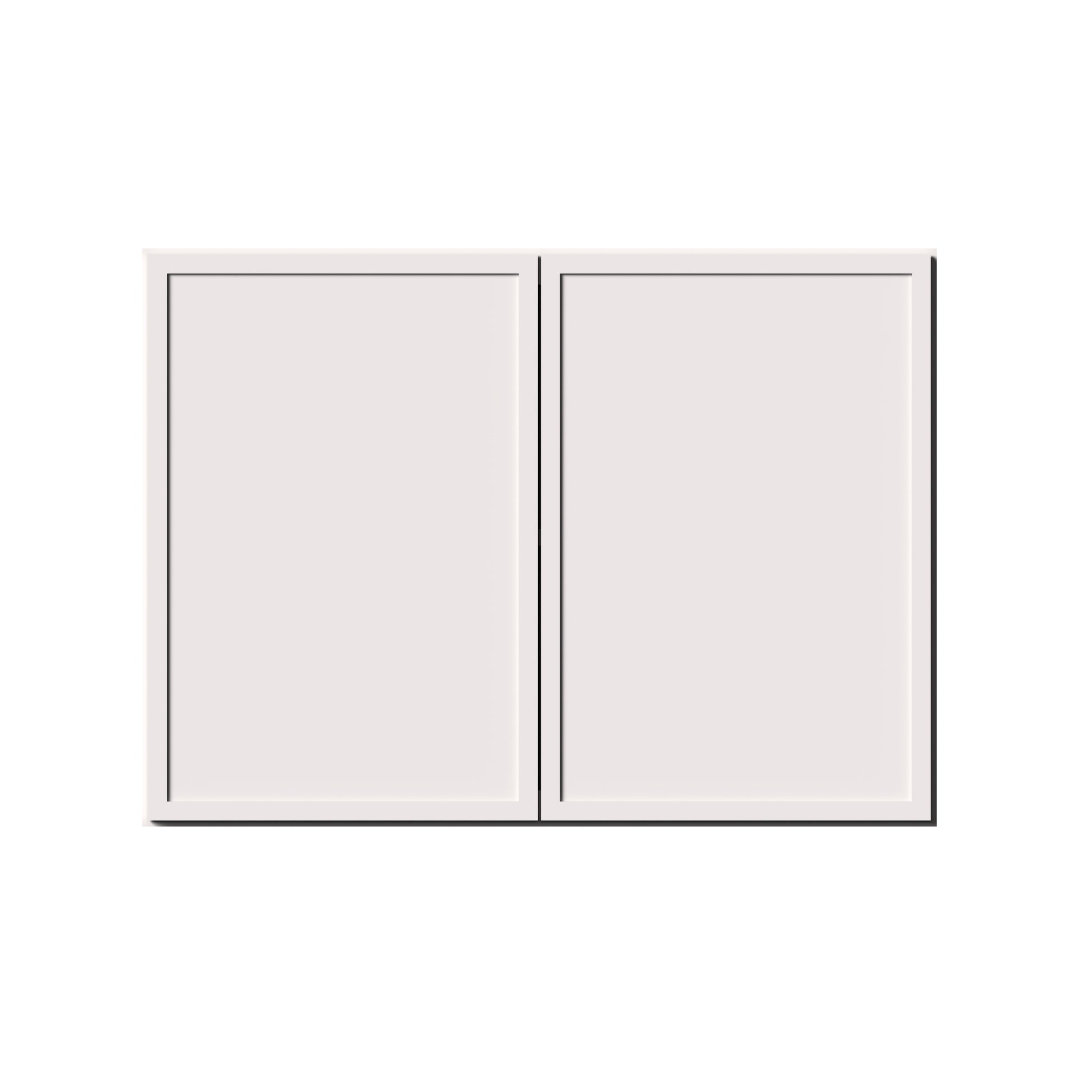 Slim Shaker Alabaster RTA 24"-36"W x 12"D x 24"H Short Wall Cabinet With 2 Door and 1 Shelves