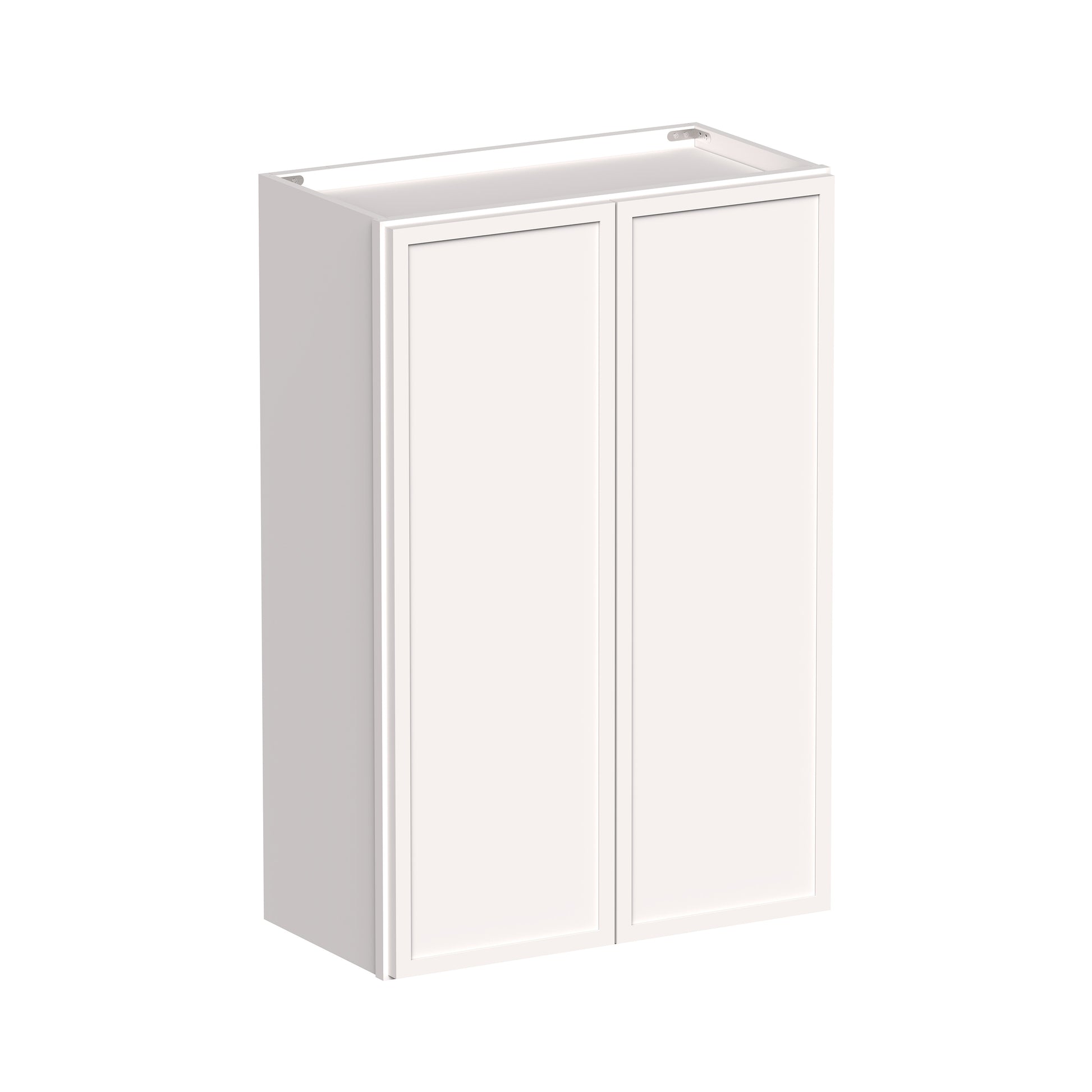 Slim Shaker Alabaster RTA 24"-36"W x 12"D x 30"/36"H Standard Wall Cabinet With 2 Doors and 2 Shelves