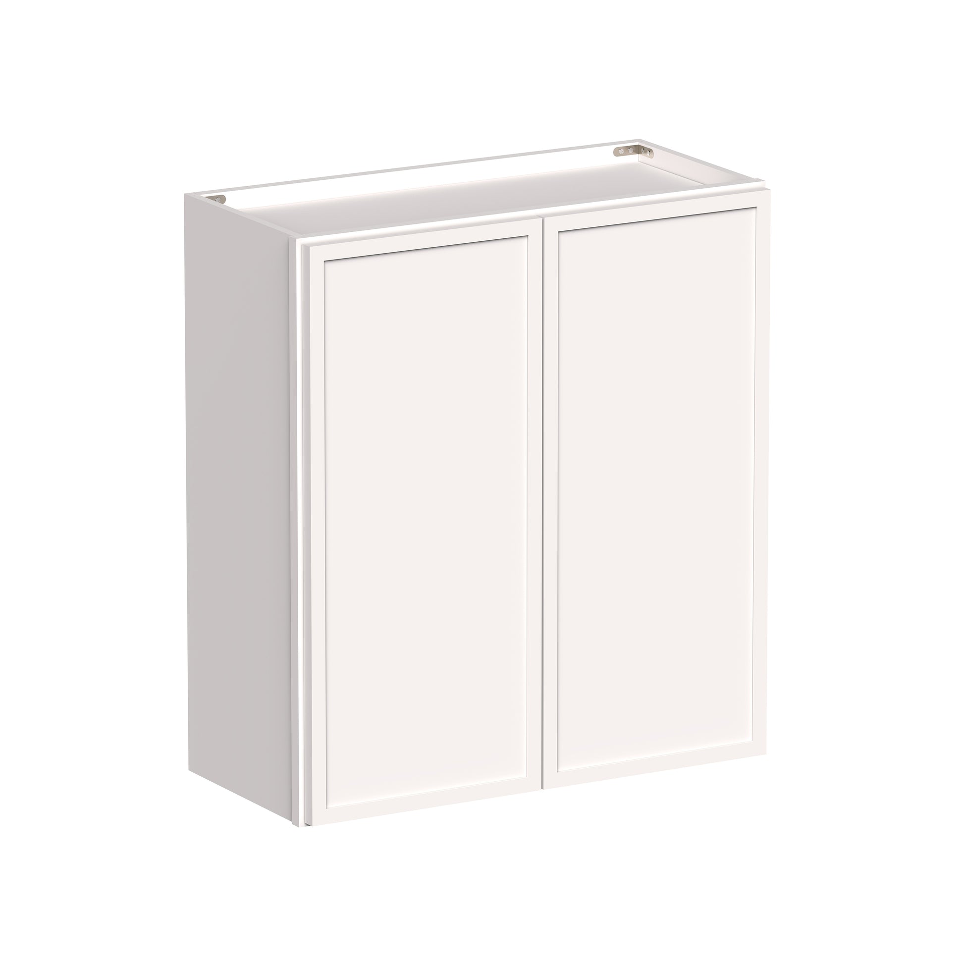 Slim Shaker Alabaster RTA 24"-36"W x 12"D x 30"/36"H Standard Wall Cabinet With 2 Doors and 2 Shelves
