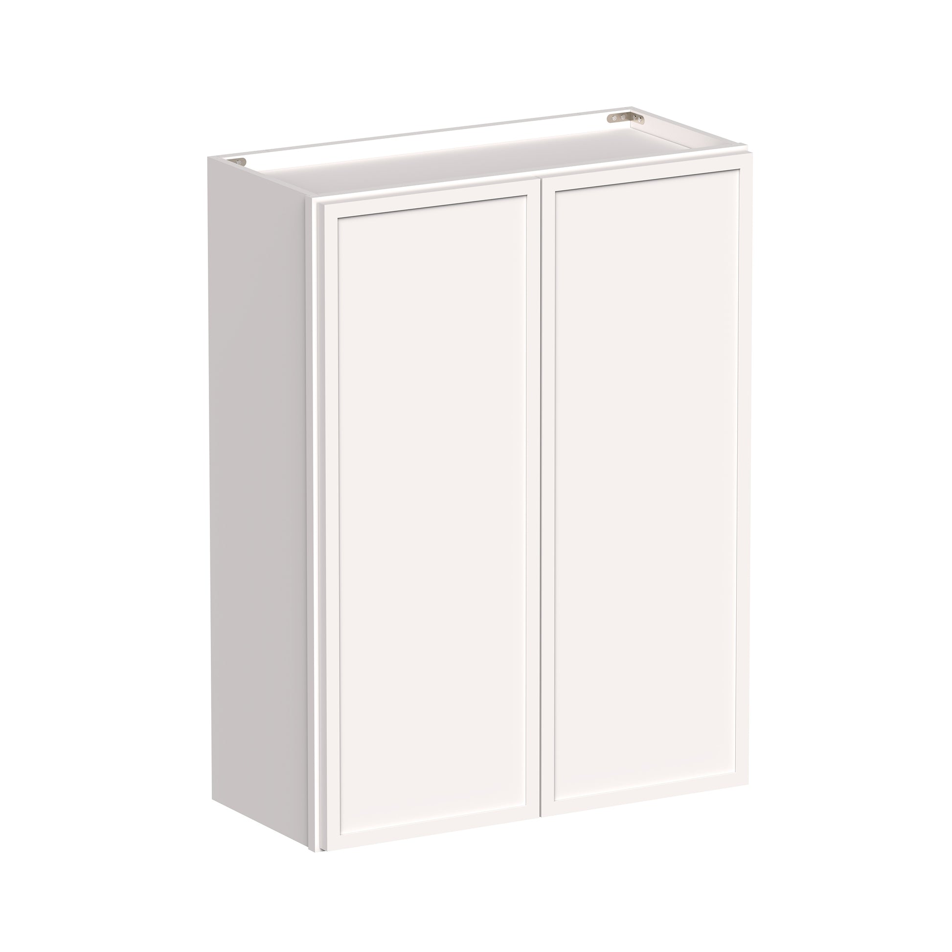Slim Shaker Alabaster RTA 24"-36"W x 12"D x 30"/36"H Standard Wall Cabinet With 2 Doors and 2 Shelves