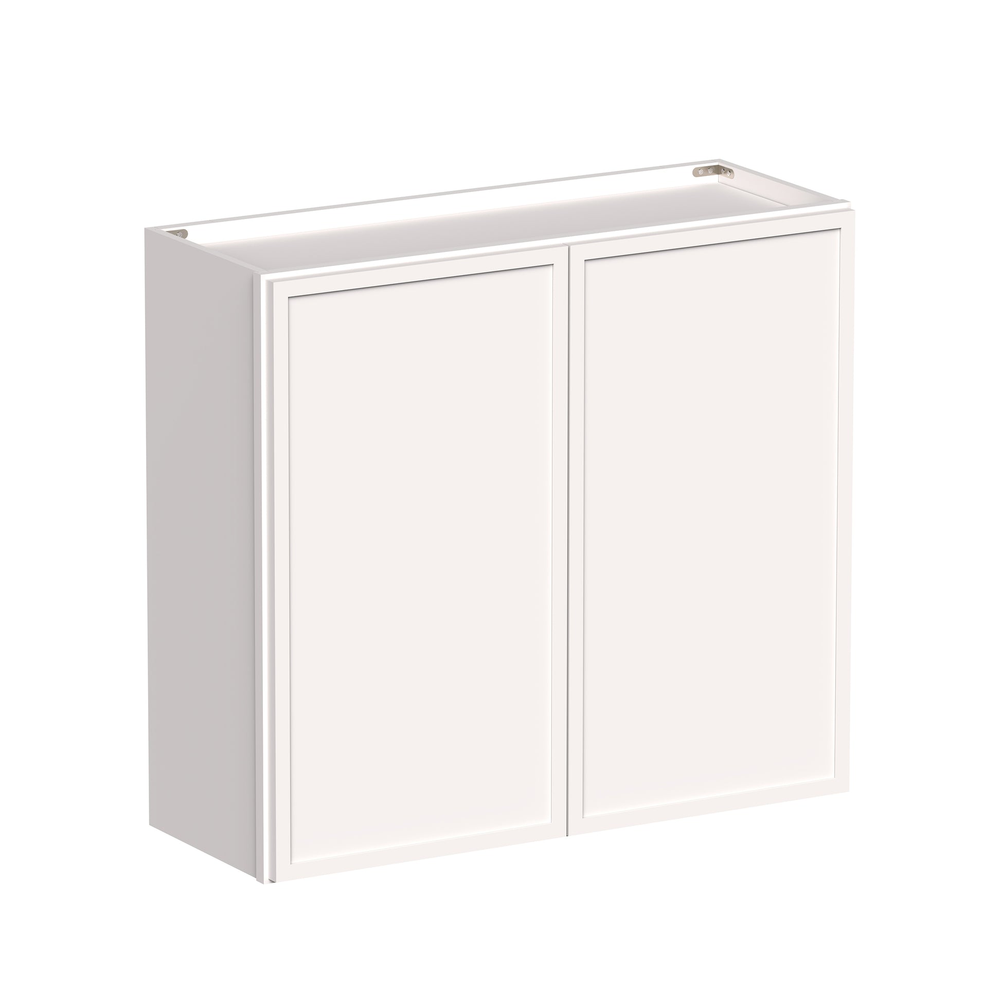 Slim Shaker Alabaster RTA 24"-36"W x 12"D x 30"/36"H Standard Wall Cabinet With 2 Doors and 2 Shelves