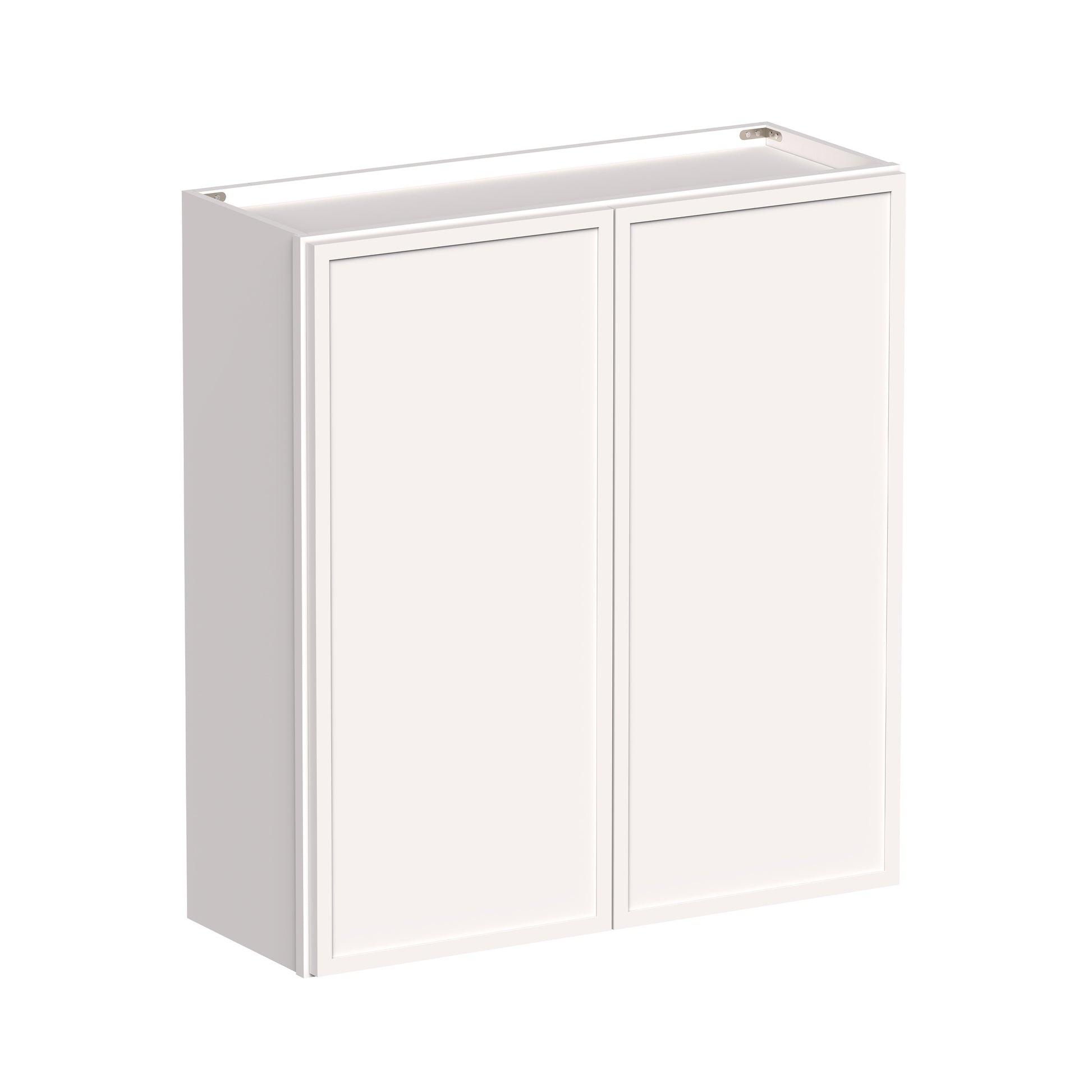 Slim Shaker Alabaster RTA 24"-36"W x 12"D x 30"/36"H Standard Wall Cabinet With 2 Doors and 2 Shelves