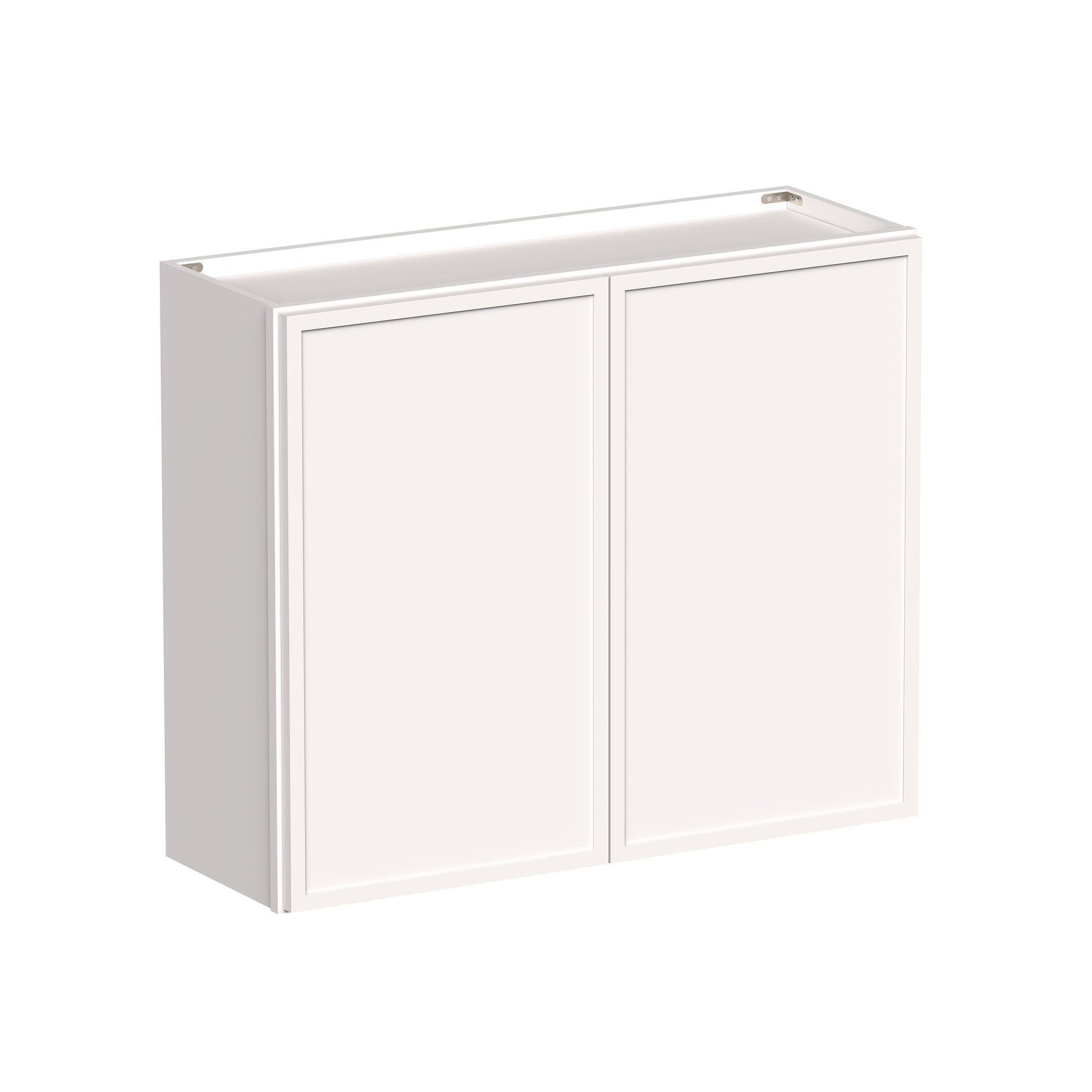 Slim Shaker Alabaster RTA 24"-36"W x 12"D x 30"/36"H Standard Wall Cabinet With 2 Doors and 2 Shelves