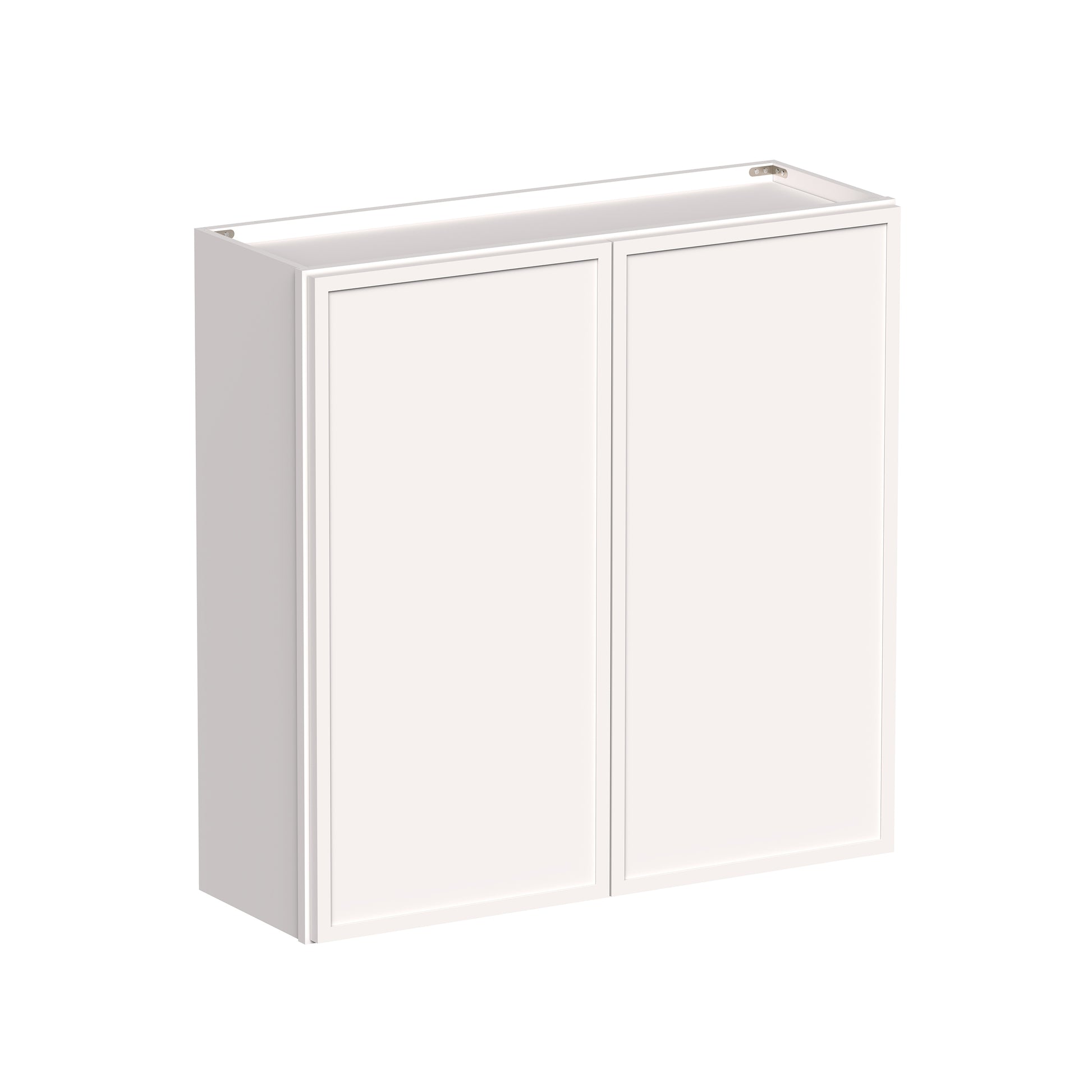 Slim Shaker Alabaster RTA 24"-36"W x 12"D x 30"/36"H Standard Wall Cabinet With 2 Doors and 2 Shelves