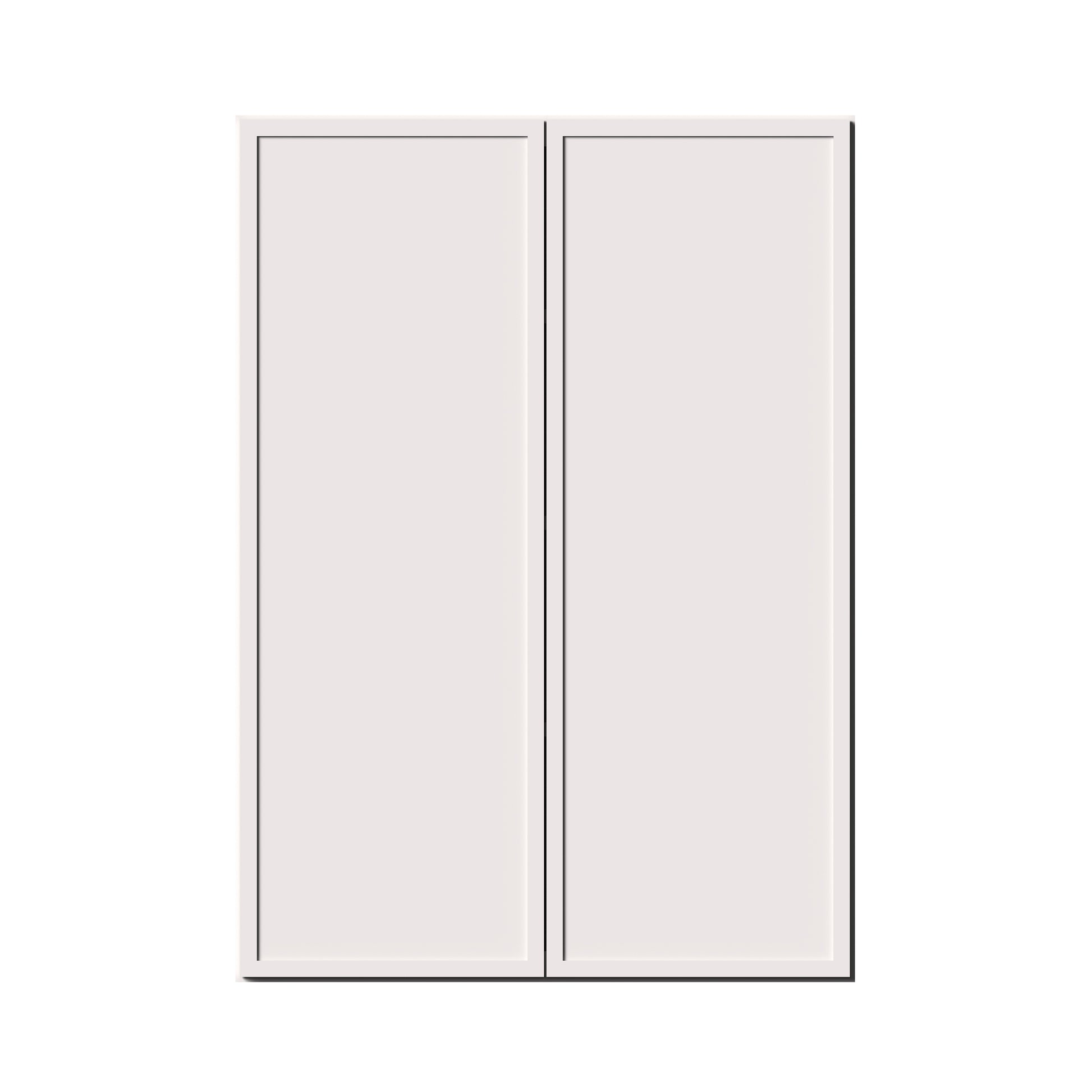 Slim Shaker Alabaster RTA 24"-36"W x 12"D x 42"H Standard Wall Cabinet With 2 Doors and 3 Shelves