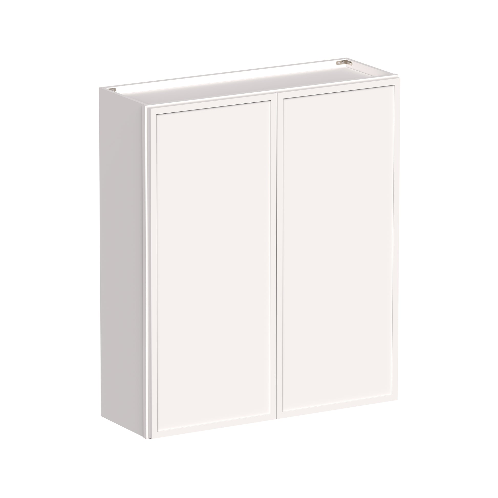 Slim Shaker Alabaster RTA 24"-36"W x 12"D x 42"H Standard Wall Cabinet With 2 Doors and 3 Shelves