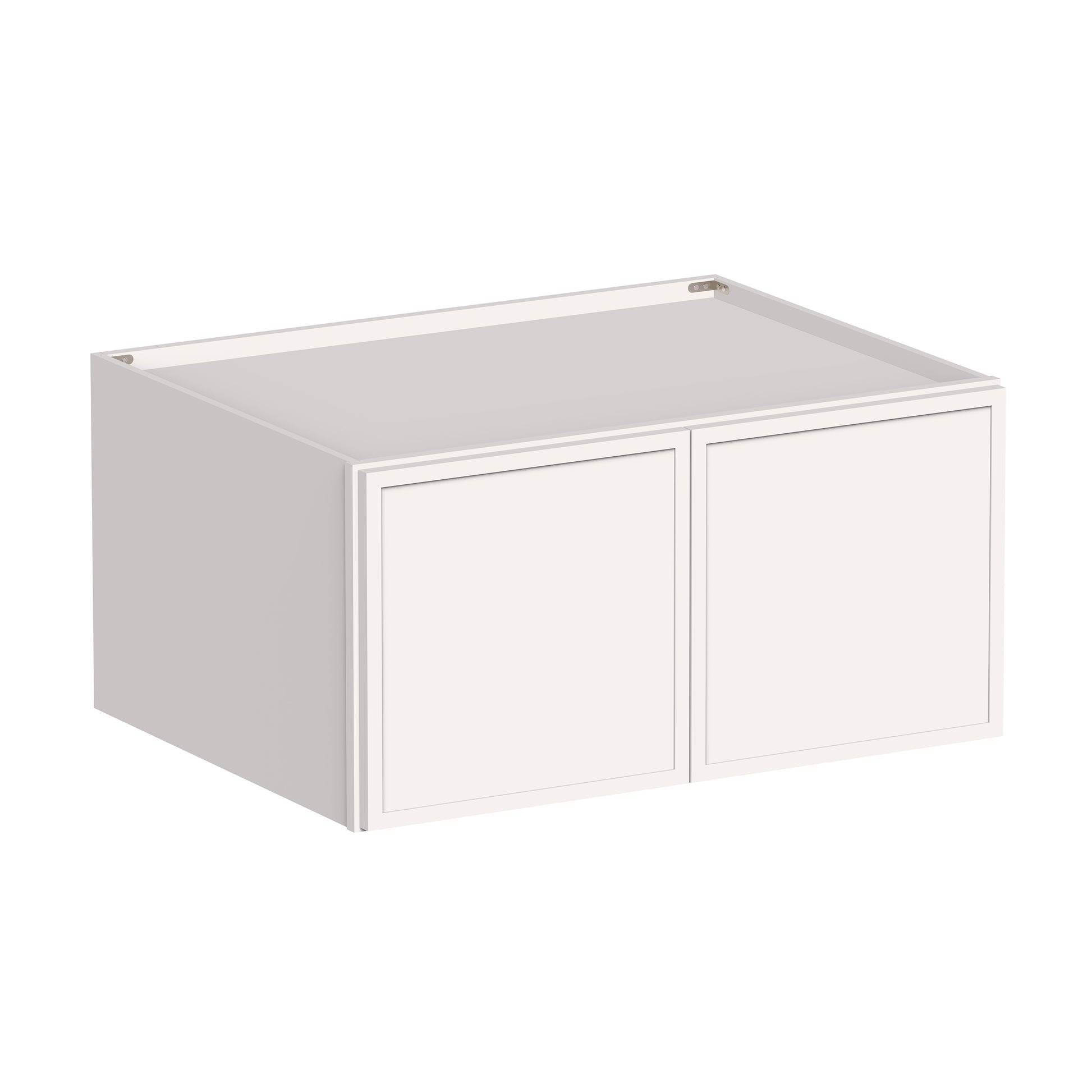 Slim Shaker Alabaster RTA 36"W x 27"D x 12"-24"H Deep Wall Cabinets With Doors