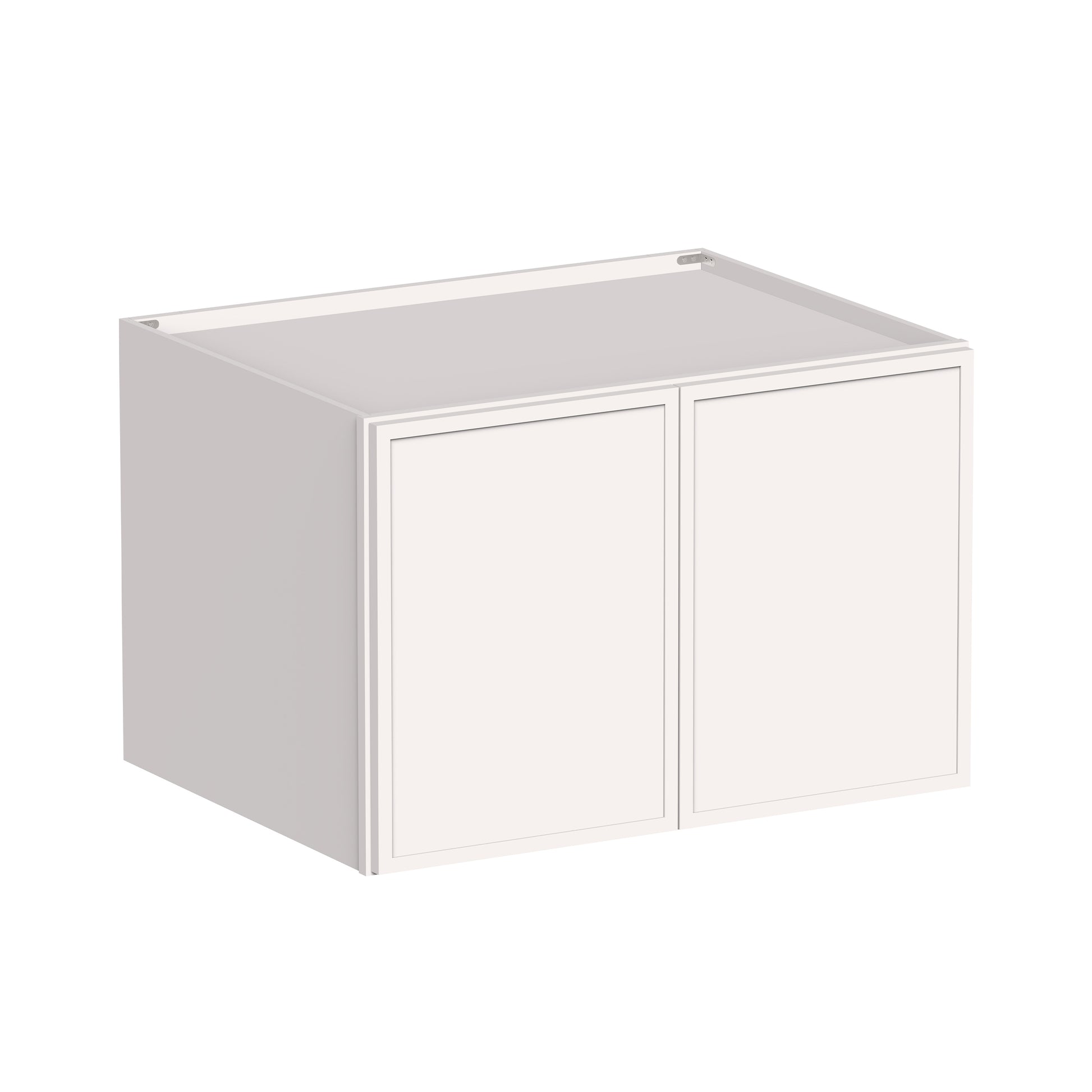 Slim Shaker Alabaster RTA 36"W x 27"D x 12"-24"H Deep Wall Cabinets With Doors