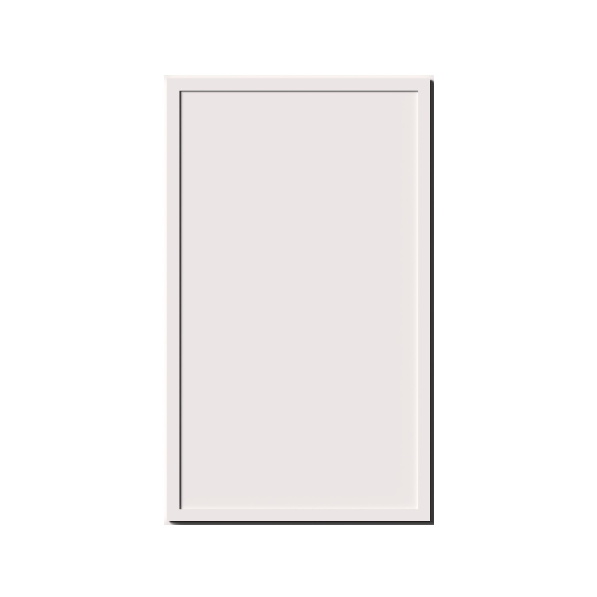 Slim Shaker Alabaster RTA 9"-12"W x 12"D x 30"/36"H Standard Wall Cabinet With 1 Door and 2 Shelves