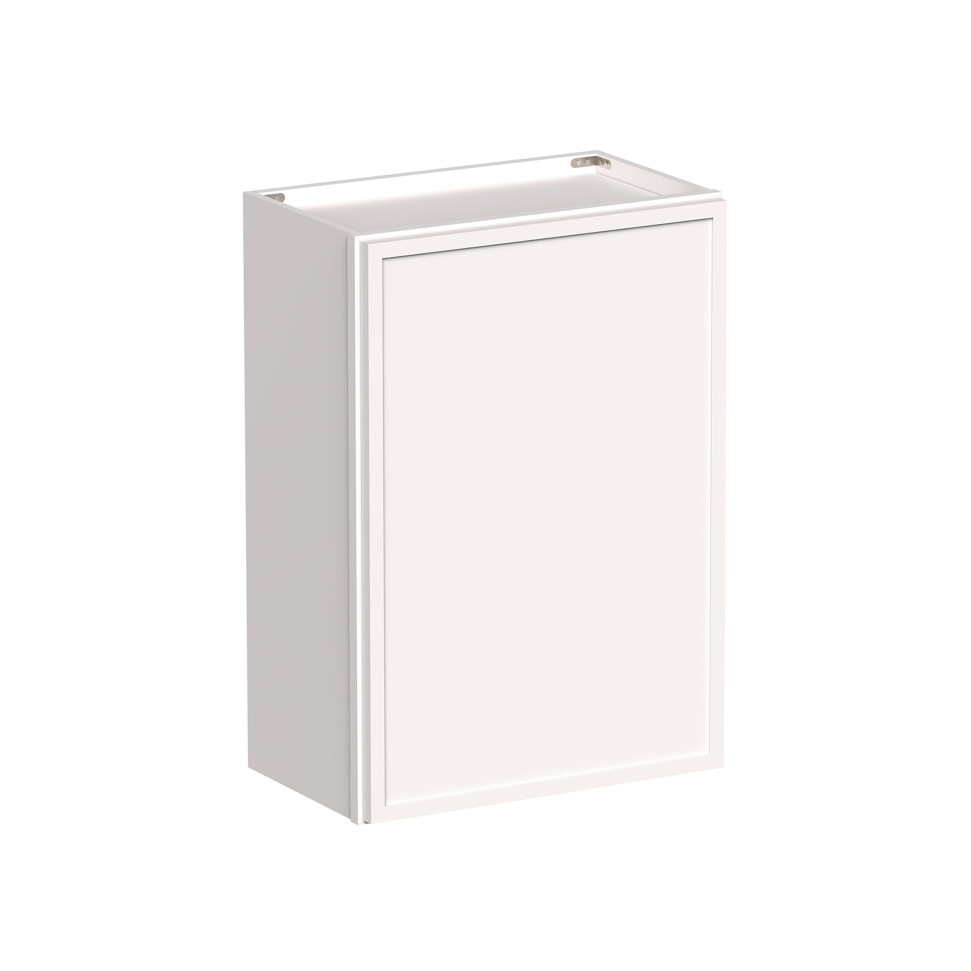 Slim Shaker Alabaster RTA 9"-12"W x 12"D x 30"/36"H Standard Wall Cabinet With 1 Door and 2 Shelves